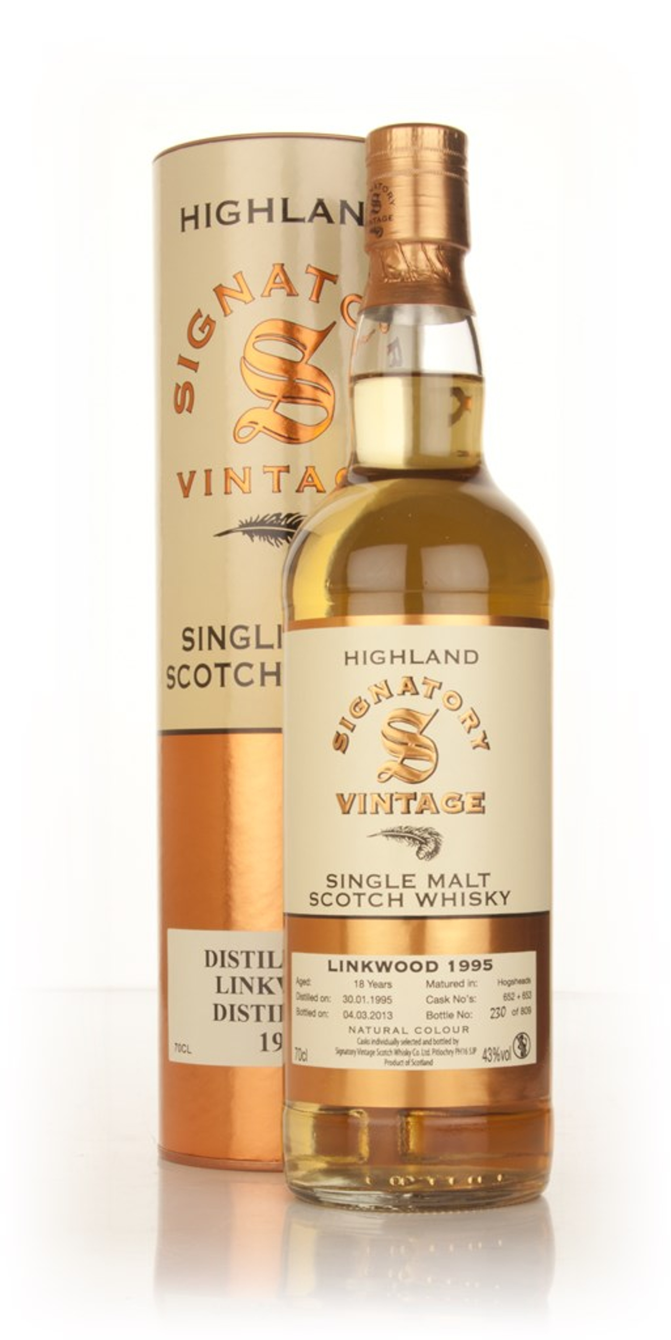 Linkwood 18 Year Old 1995 (casks 652+653) (Signatory) 70cl