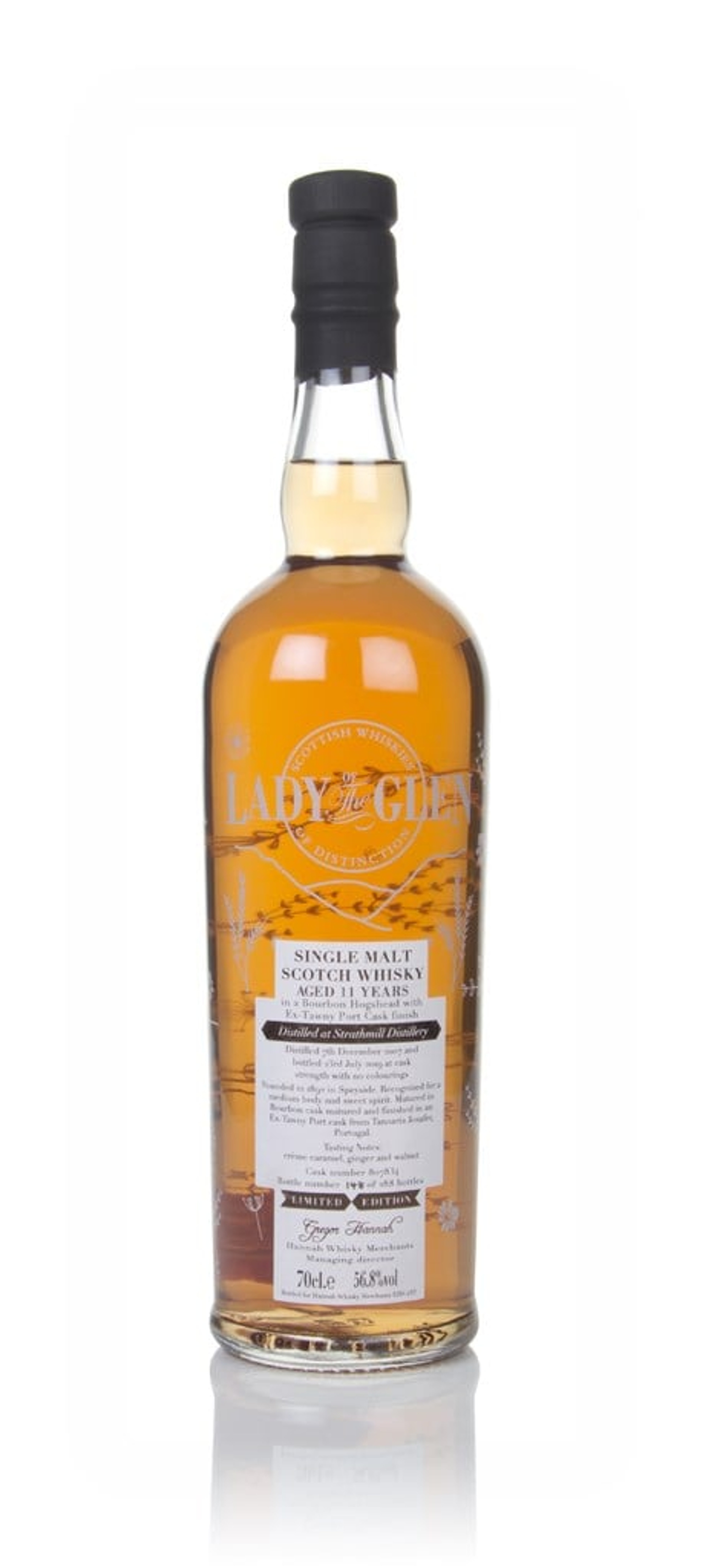 Strathmill 11 Year Old 2007 (cask 807834) - Lady of the Glen (Hannah Whisky Merchants) 70cl