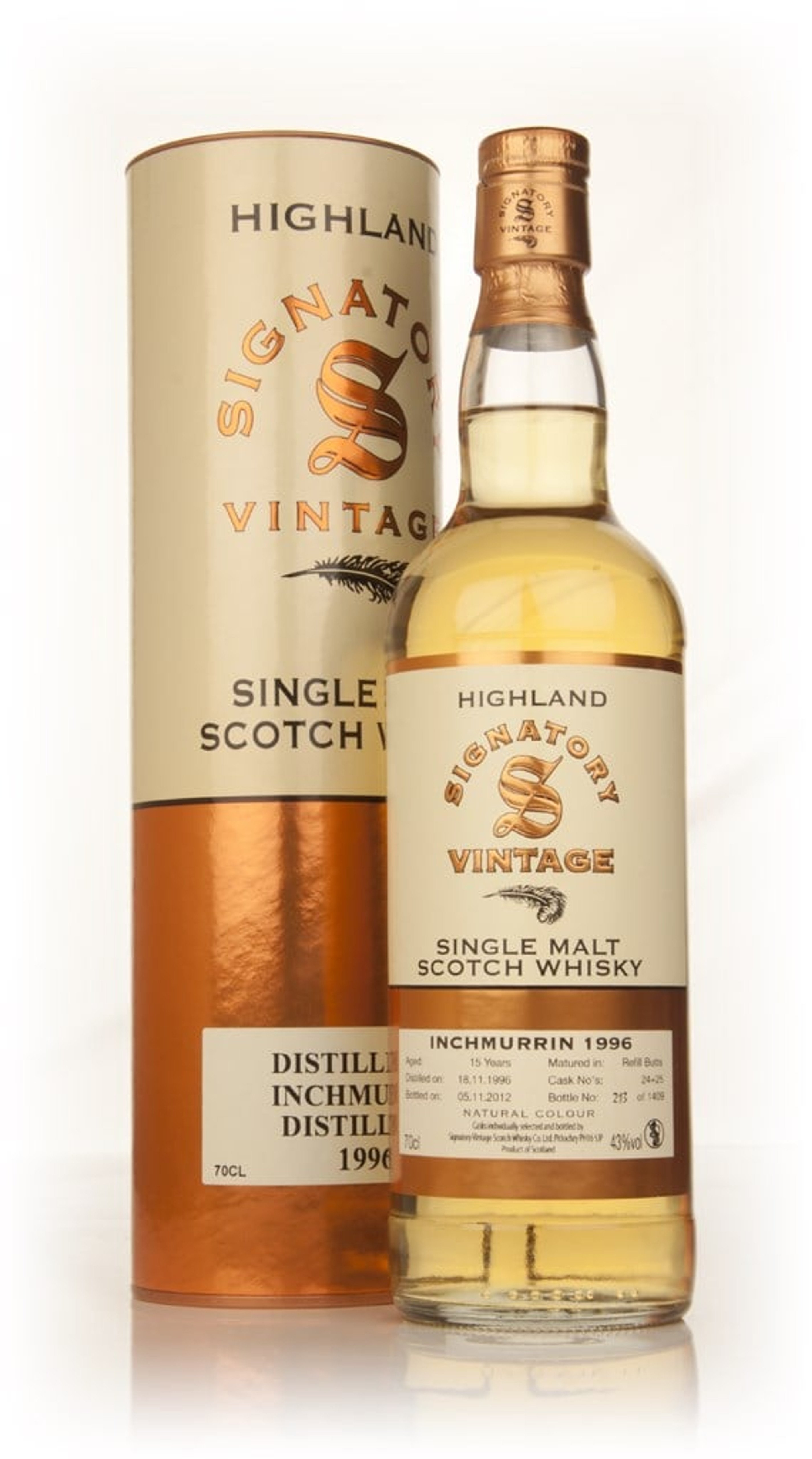 Inchmurrin 15 Year Old 1996 (cask 24+25) (Signatory) 70cl