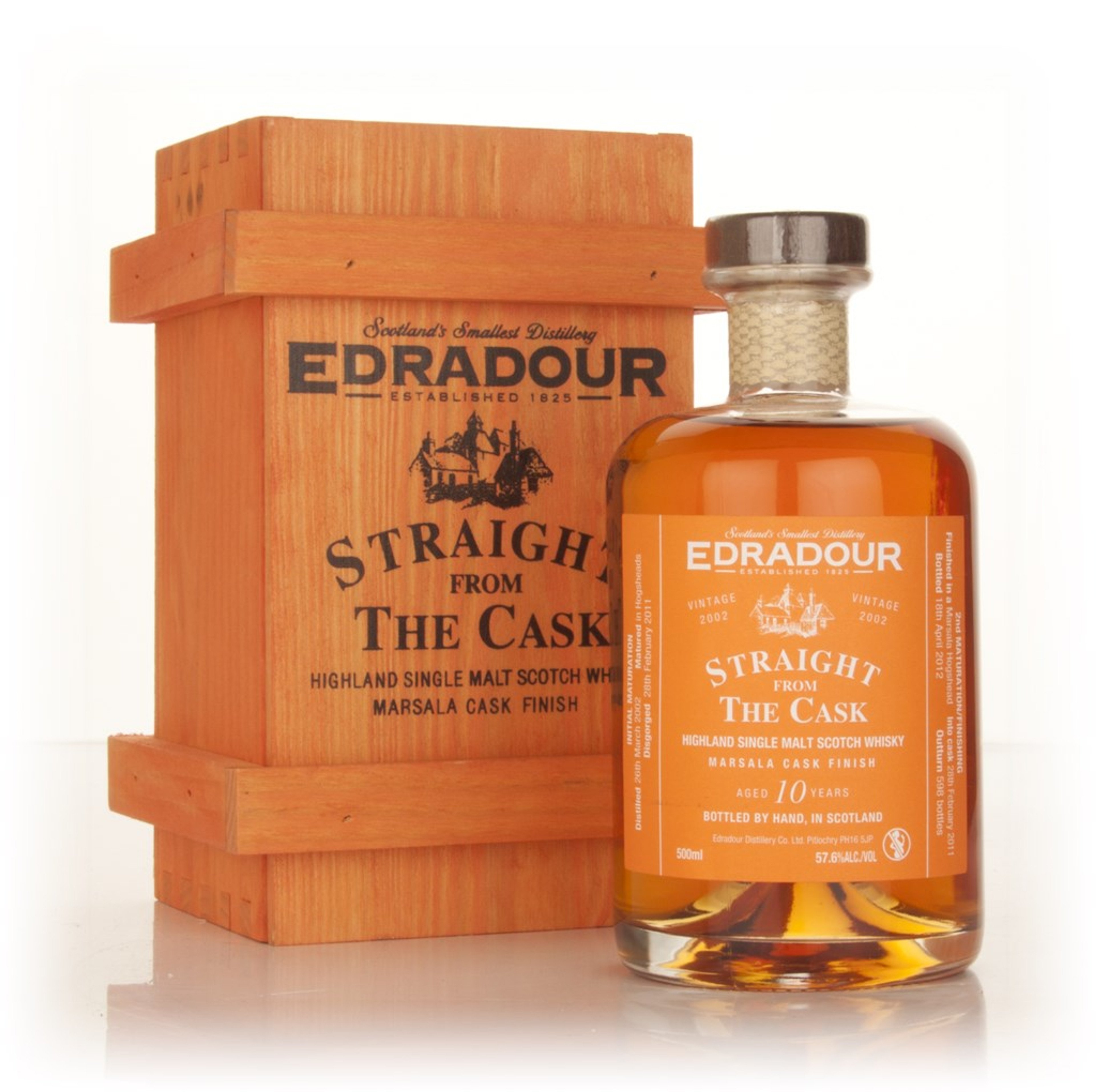 Edradour 10 Year Old 2002 Marsala Cask Finish - Straight From The Cask 50cl
