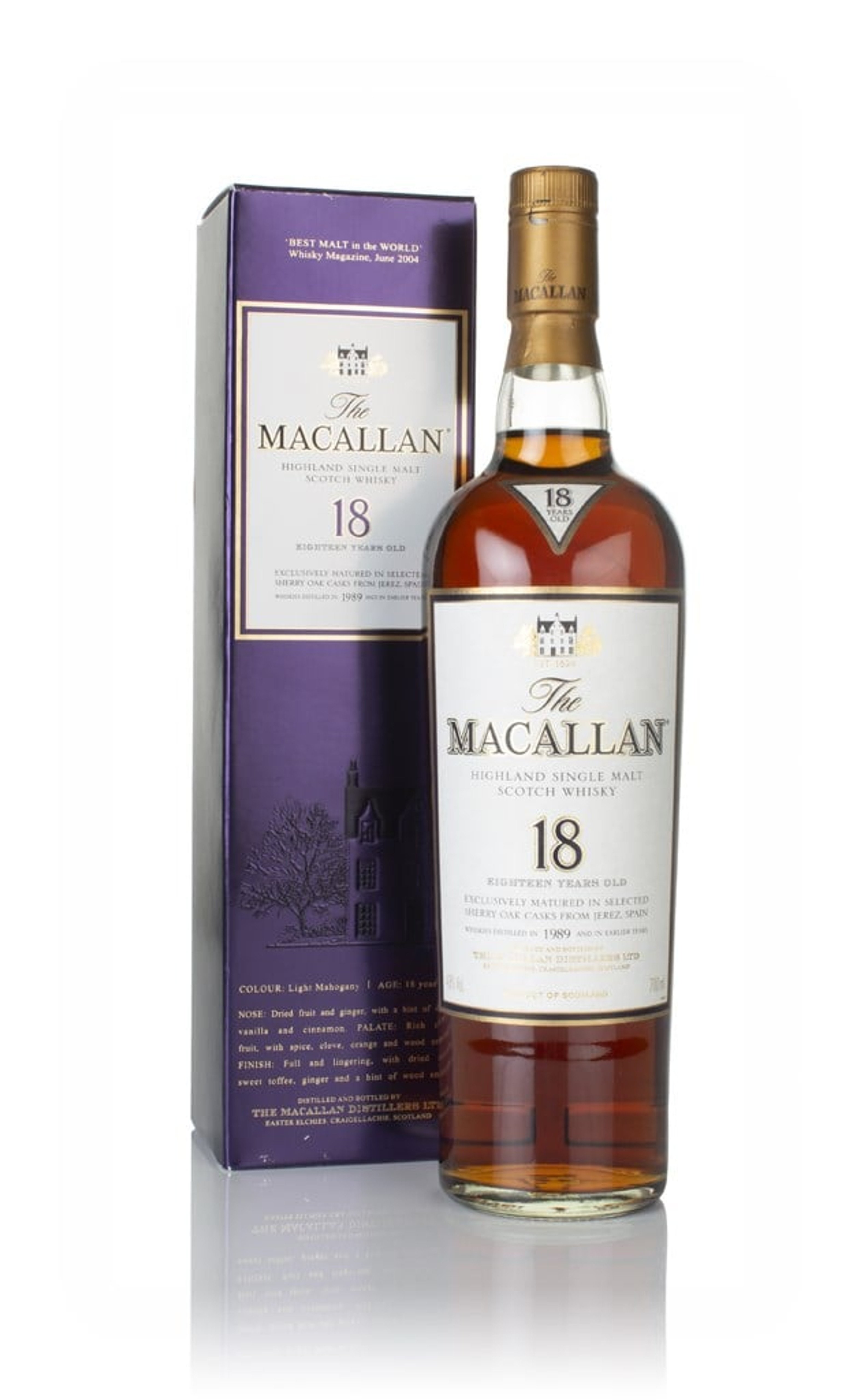 The Macallan 18 Year Old 1989 Sherry Oak 70cl
