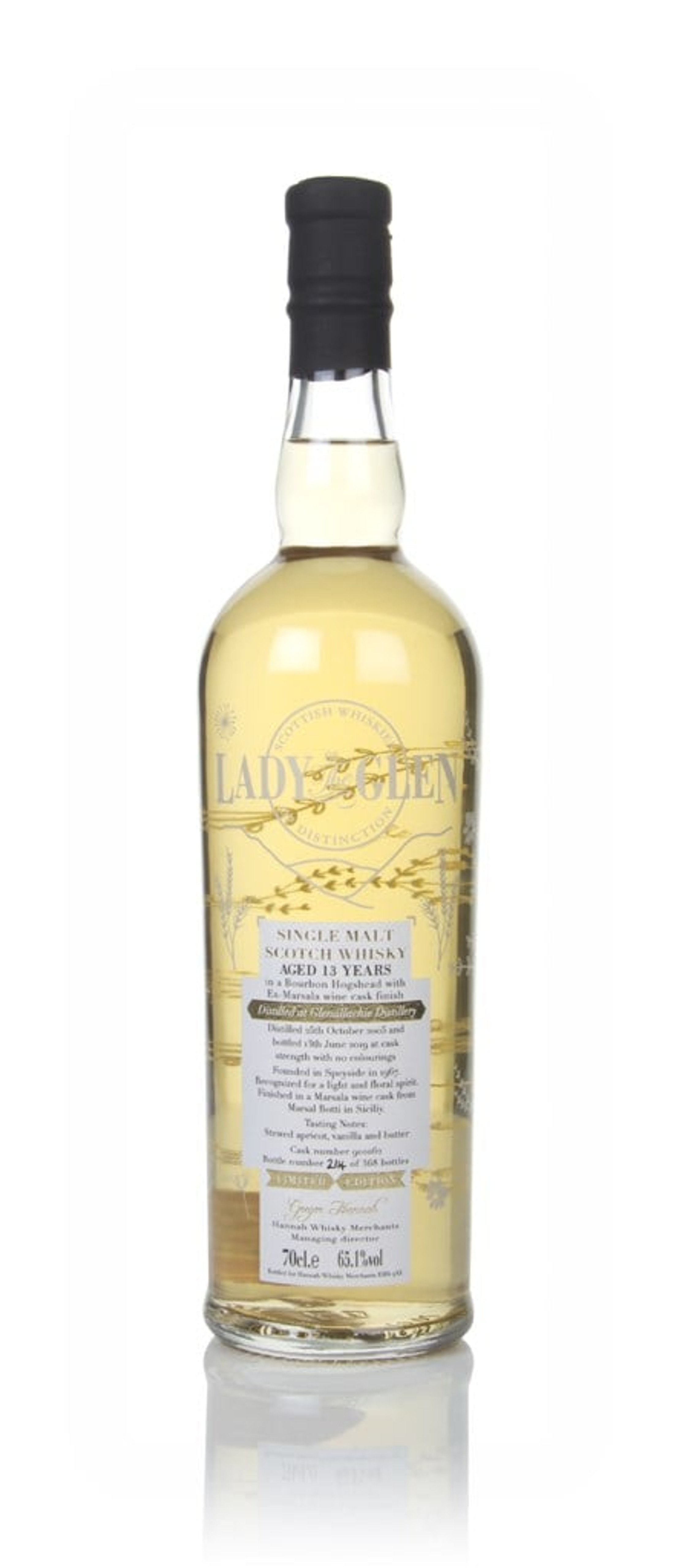 Glenallachie 13 Year Old 2005 (cask 901062) - Lady of the Glen (Hannah Whisky Merchants) 70cl