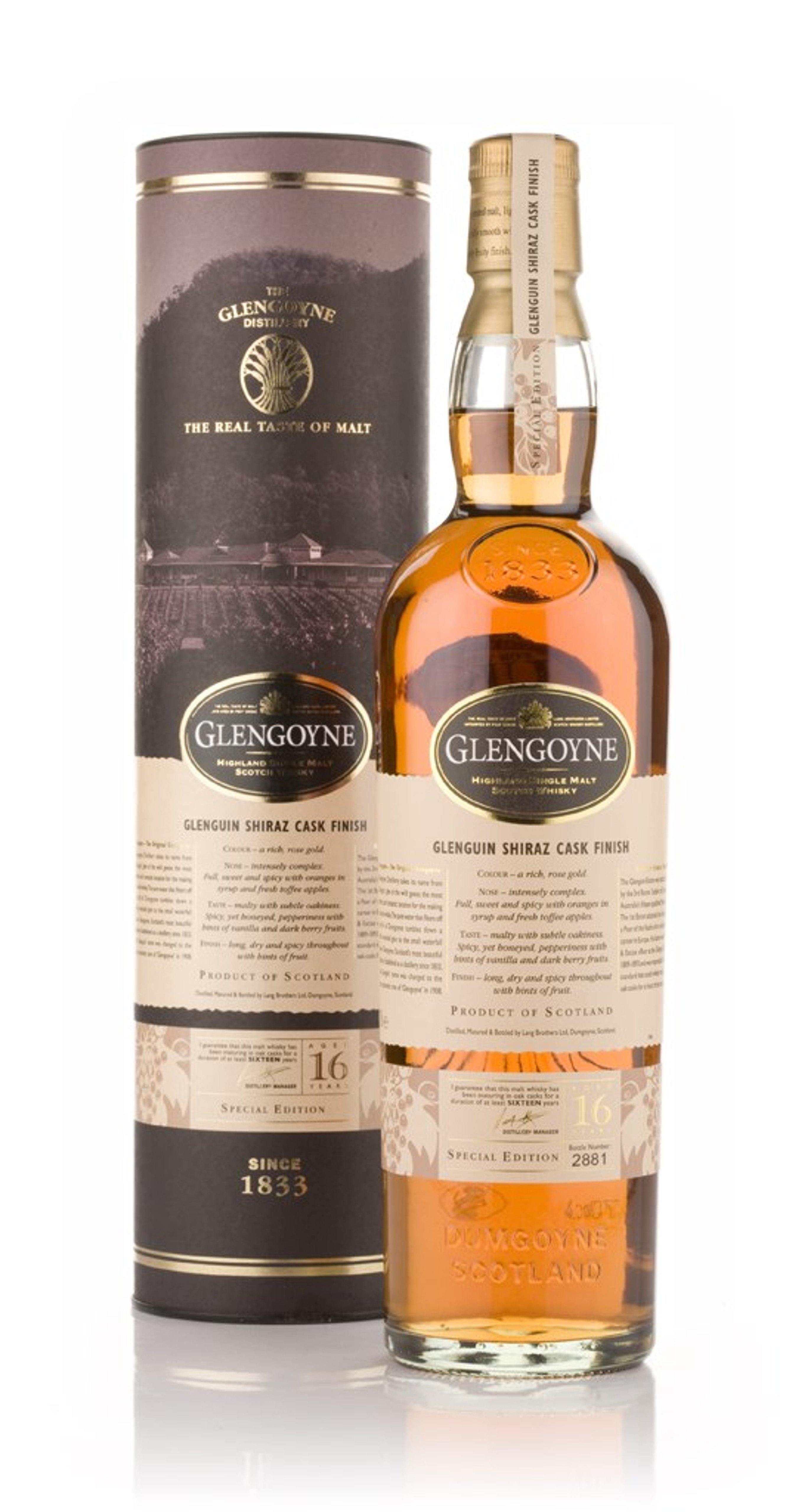 Glengoyne 16 Year Old Glenguin Shiraz Finish 70cl