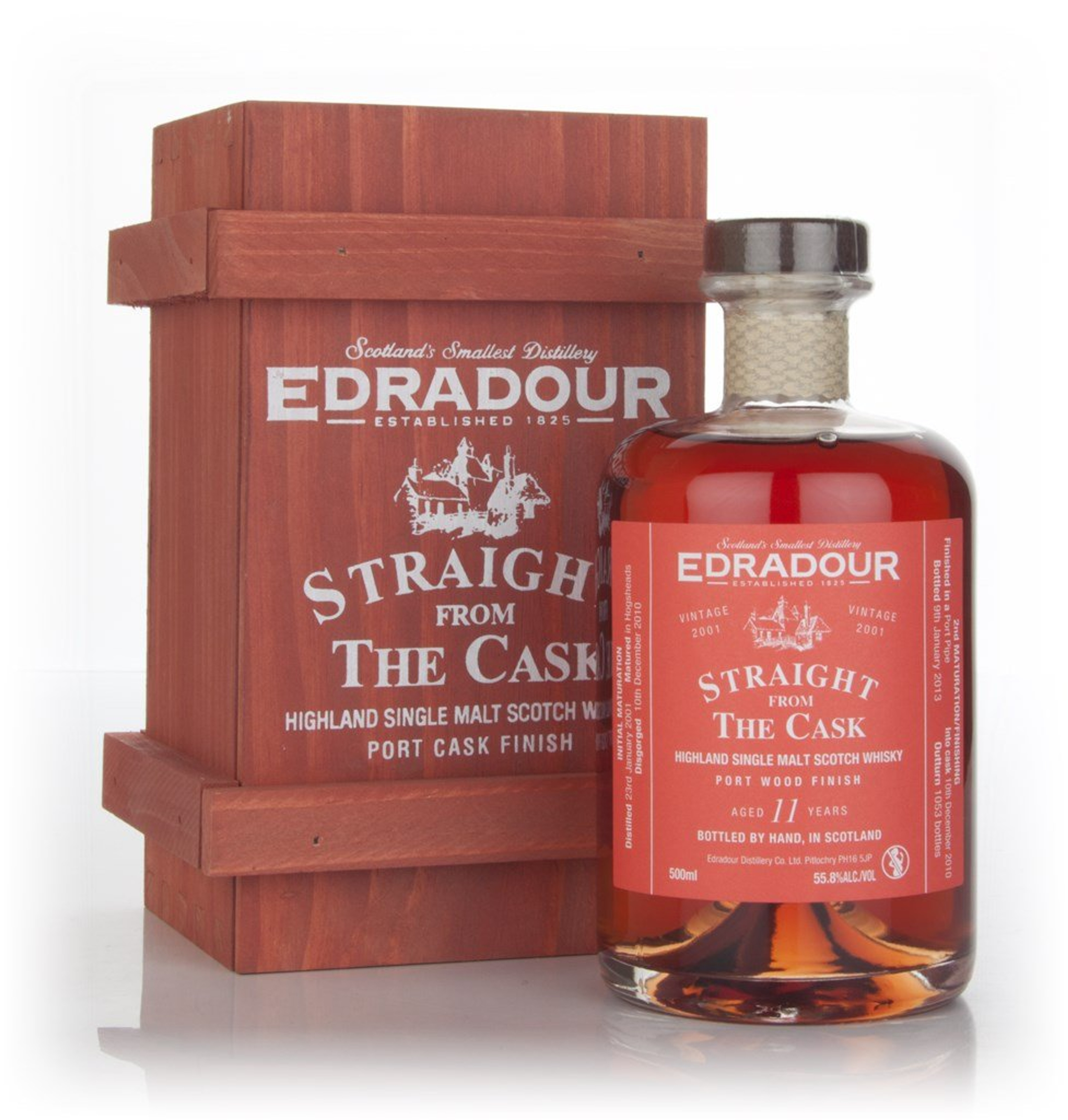 Edradour 12 Year Old 2001 Port Wood Finish - Straight from the Cask 55.8% 50cl
