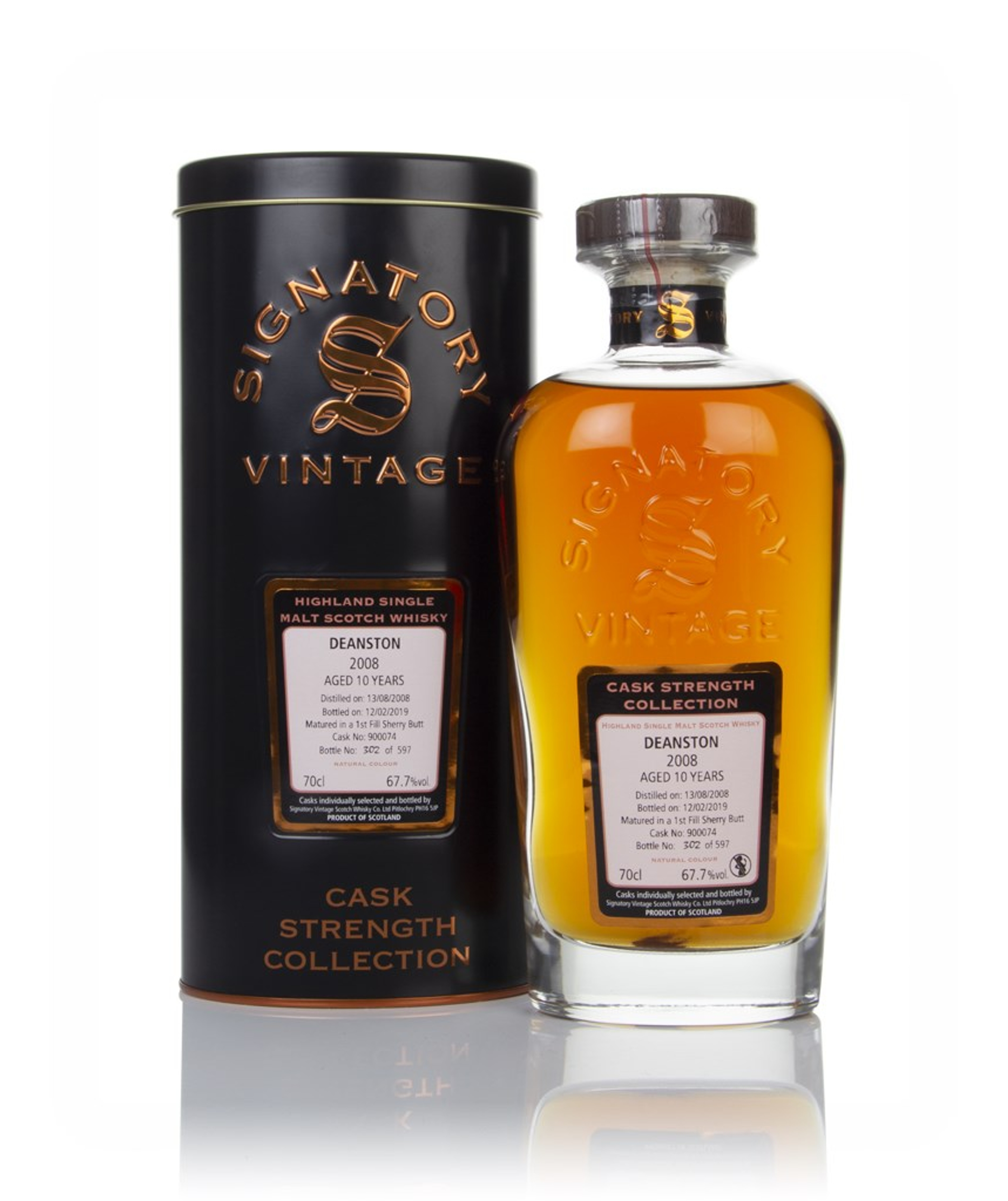 Deanston 10 Year Old 2008 (cask 900074) - Cask Strength Collection (Signatory) 70cl