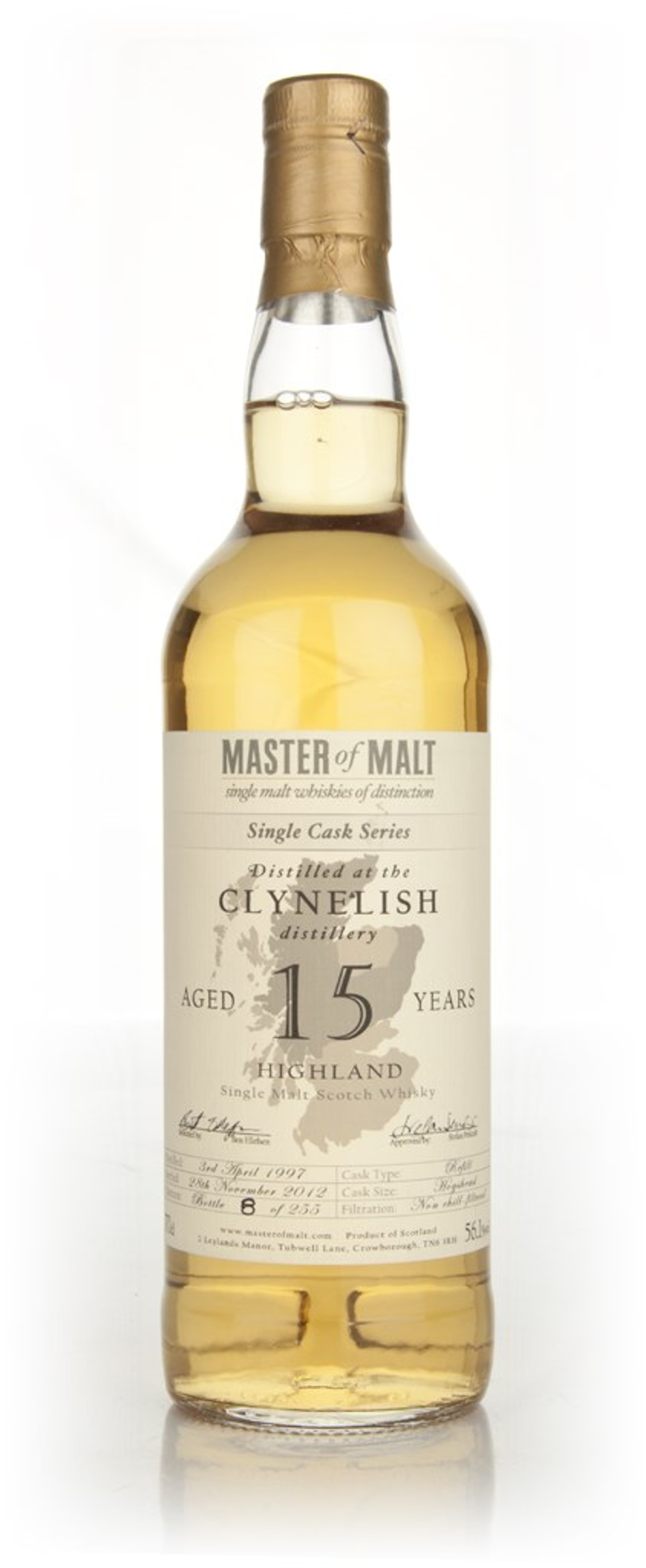 Clynelish 15 Year Old - Single Cask (Master of Malt) 70cl