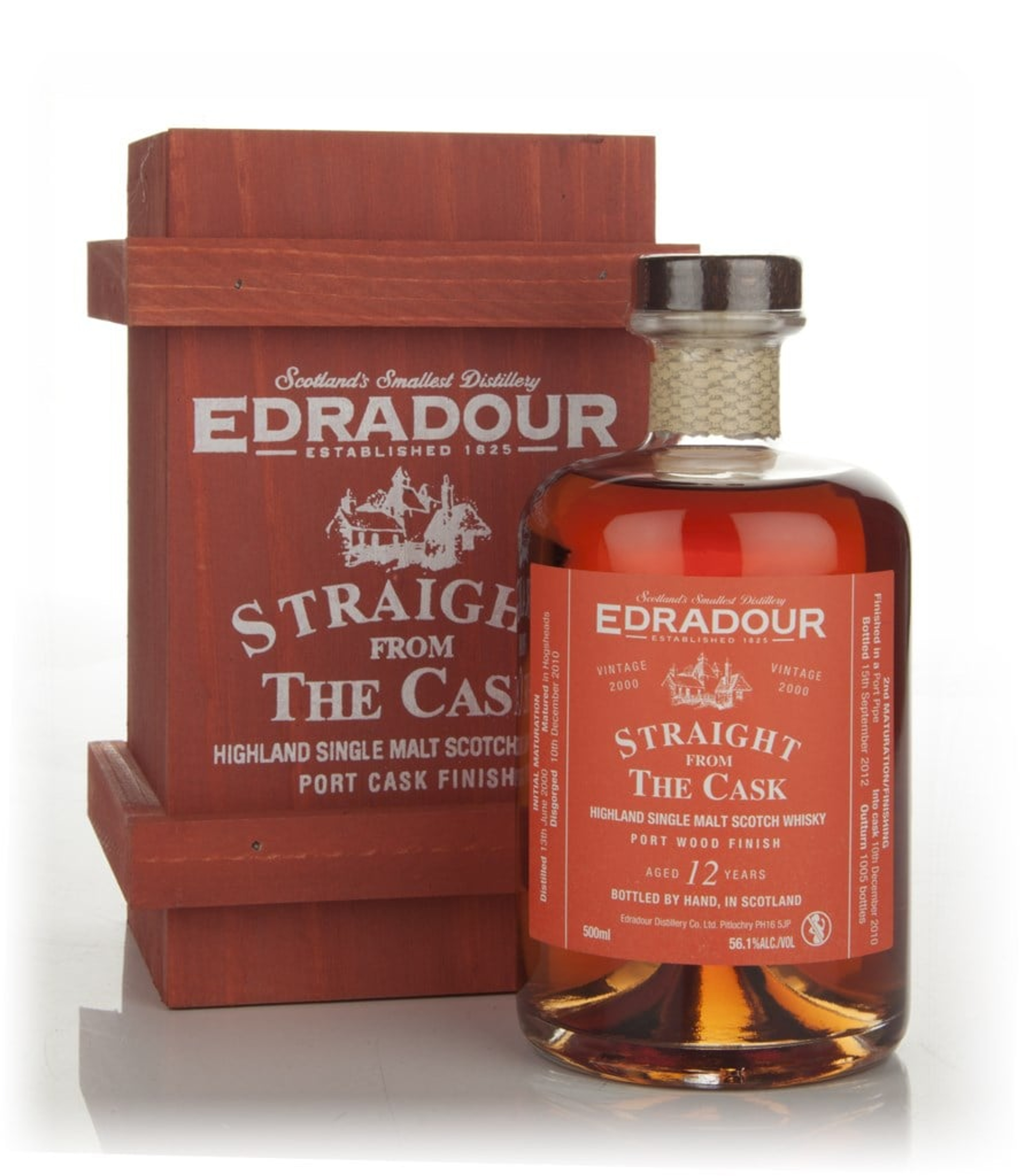 Edradour 12 Year Old 2000 Port Wood Finish - Straight from the Cask 50cl