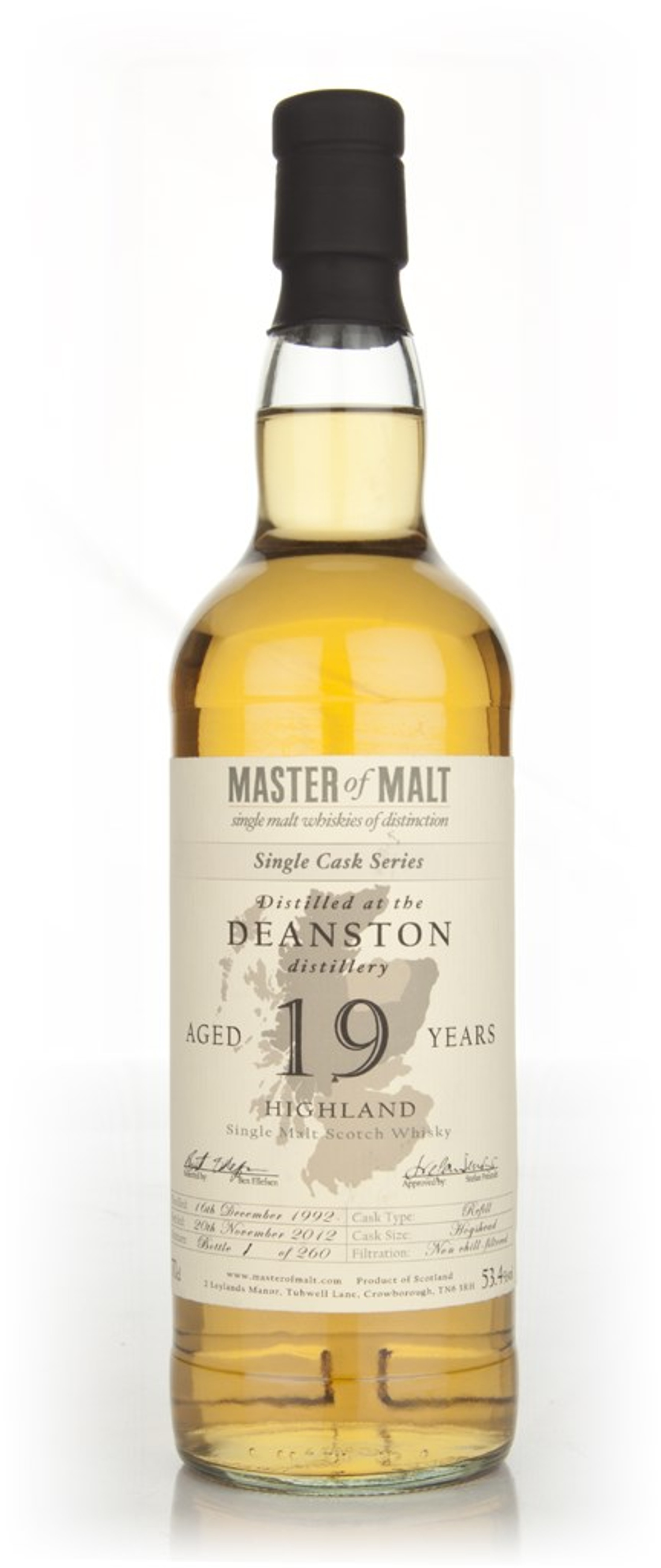 Deanston 19 Year Old - Single Cask (Master of Malt) 70cl
