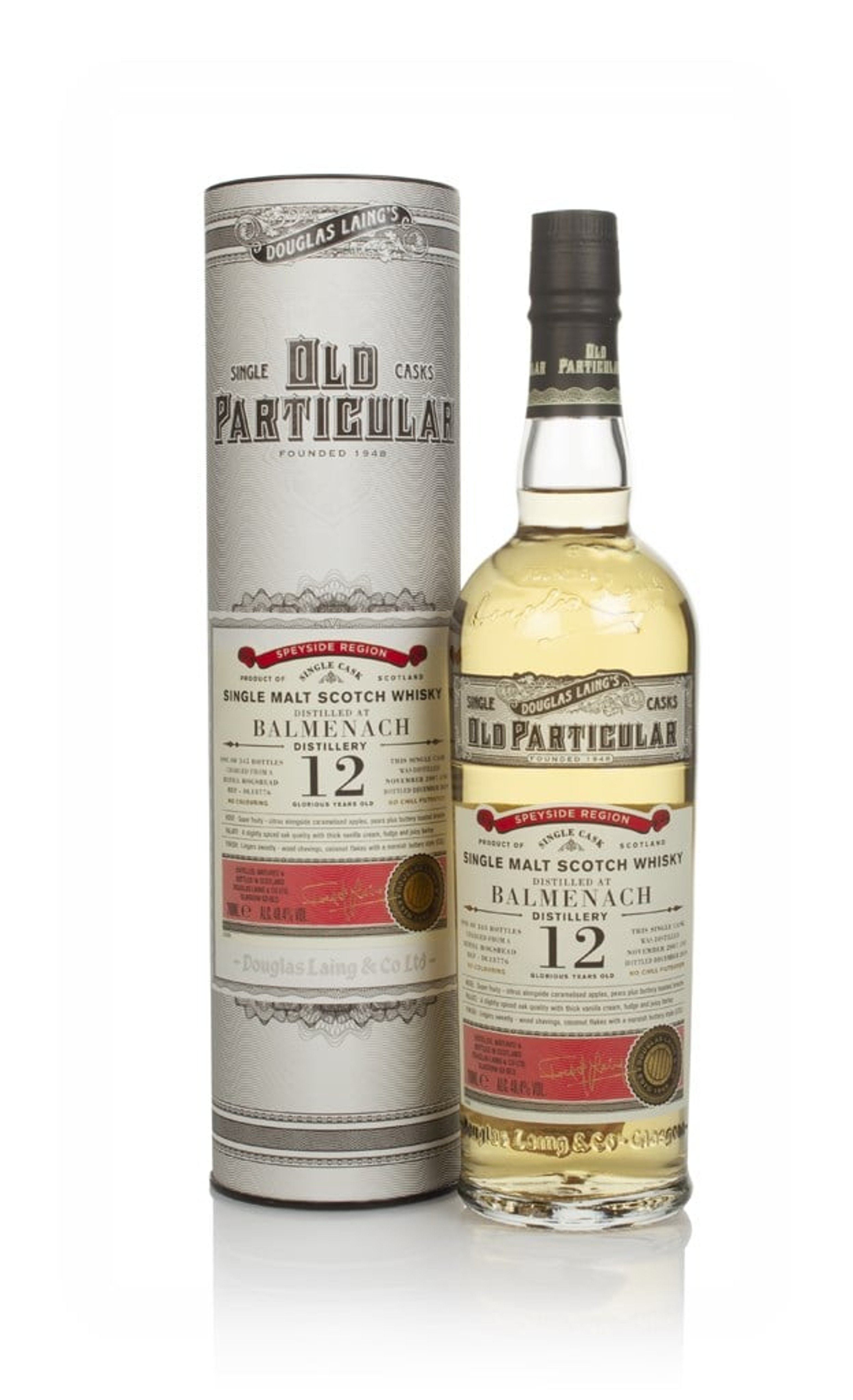 Balmenach 12 Year Old 2007 (cask 13776) - Old Particular (Douglas Laing) 70cl