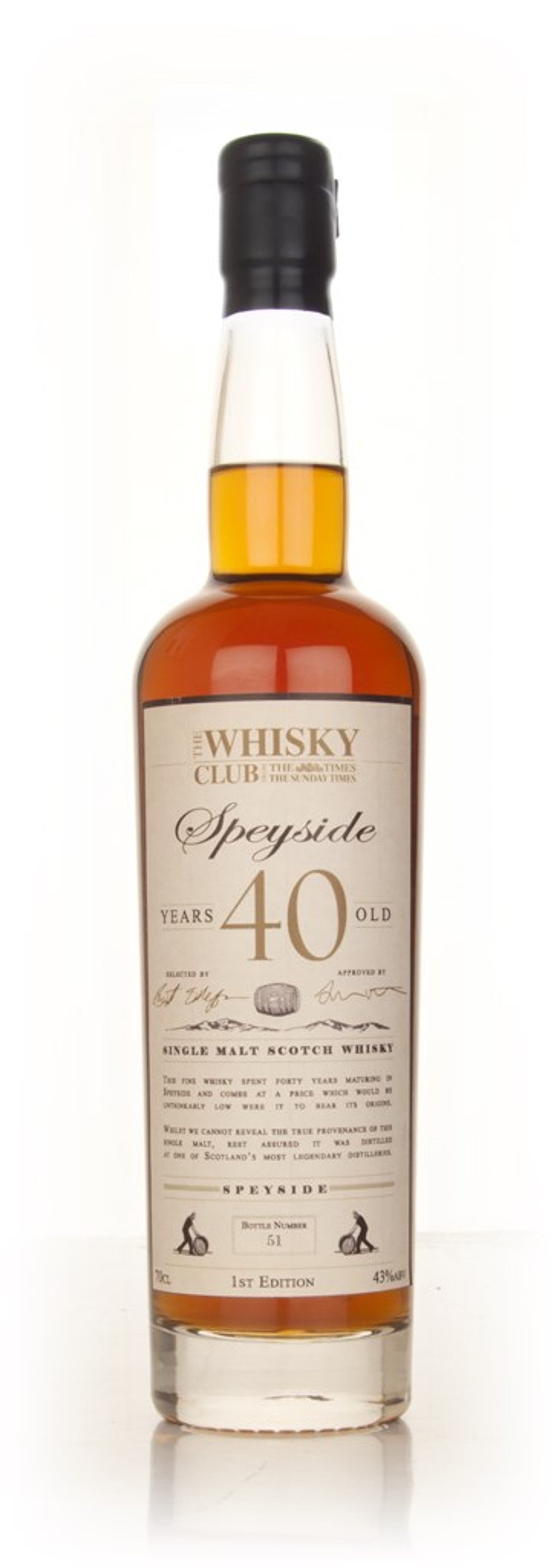 The Whisky Club 40 Year Old Speyside 70cl
