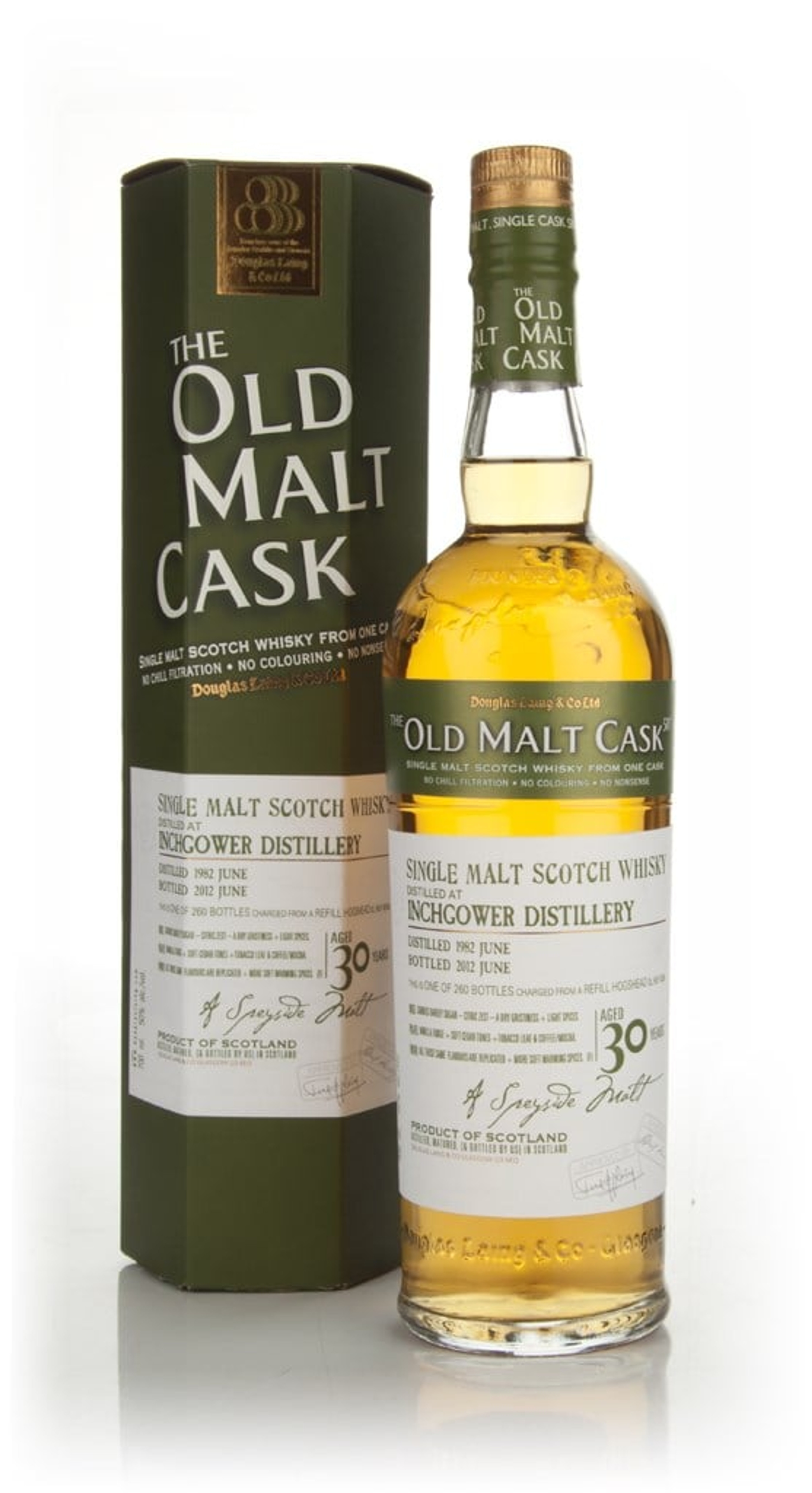 Inchgower 30 Year Old 1982 - Old Malt cask (Douglas Laing) 70cl
