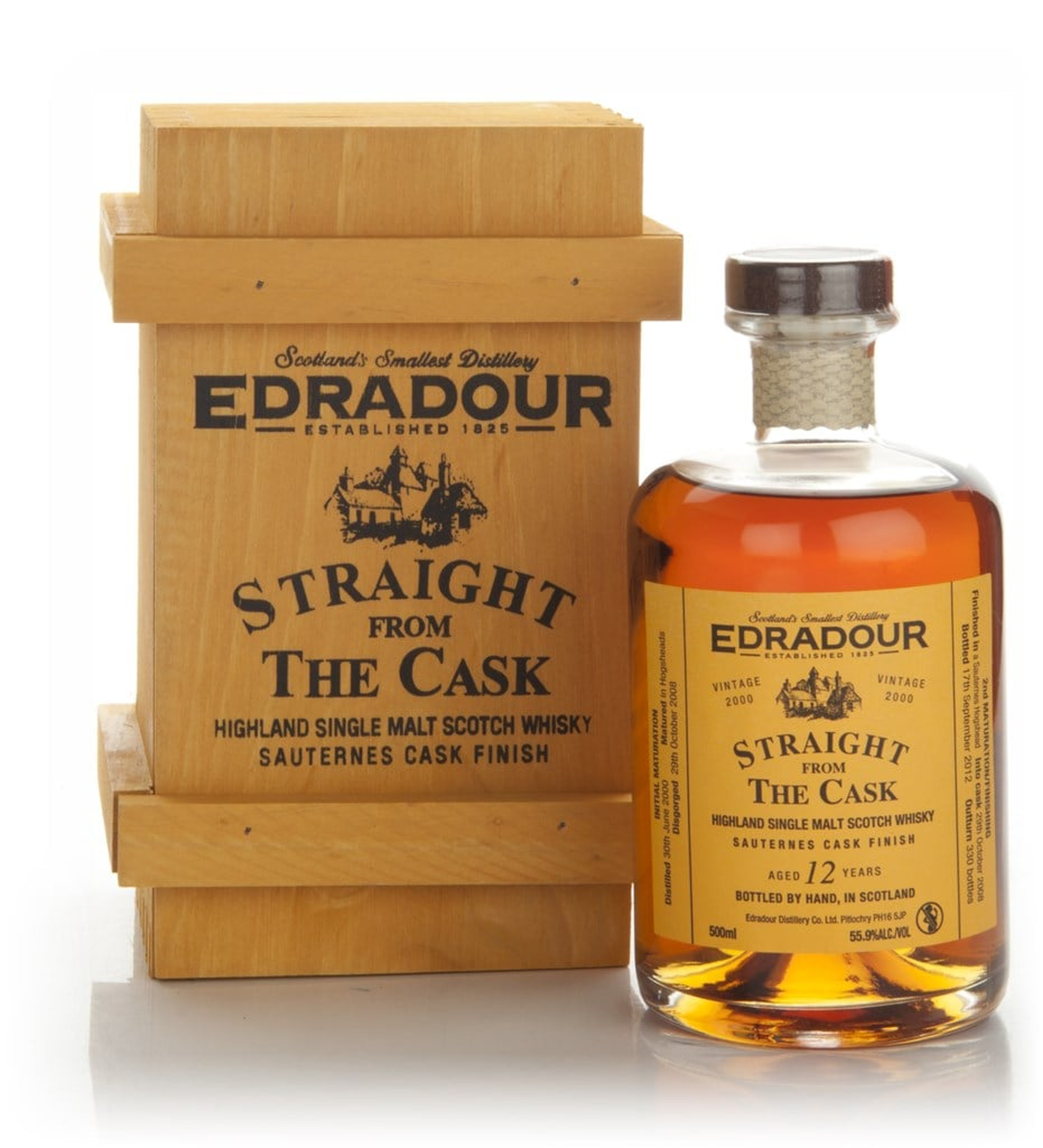 Edradour 12 Year Old 2000 Sauternes Cask Finish - Straight From The Cask 50cl