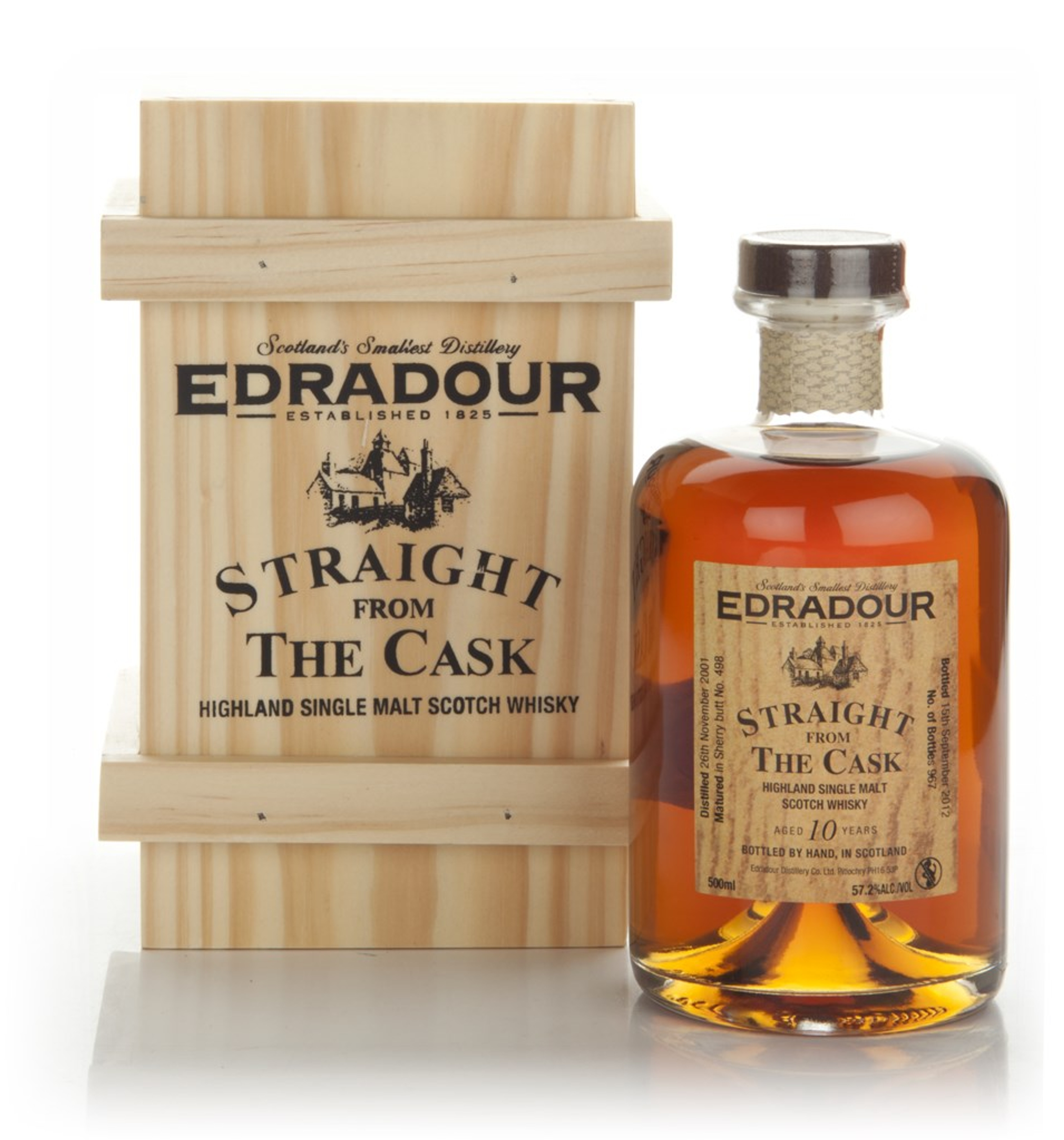 Edradour 10 Year Old 2001 (cask 498) - Straight from the Cask 50cl