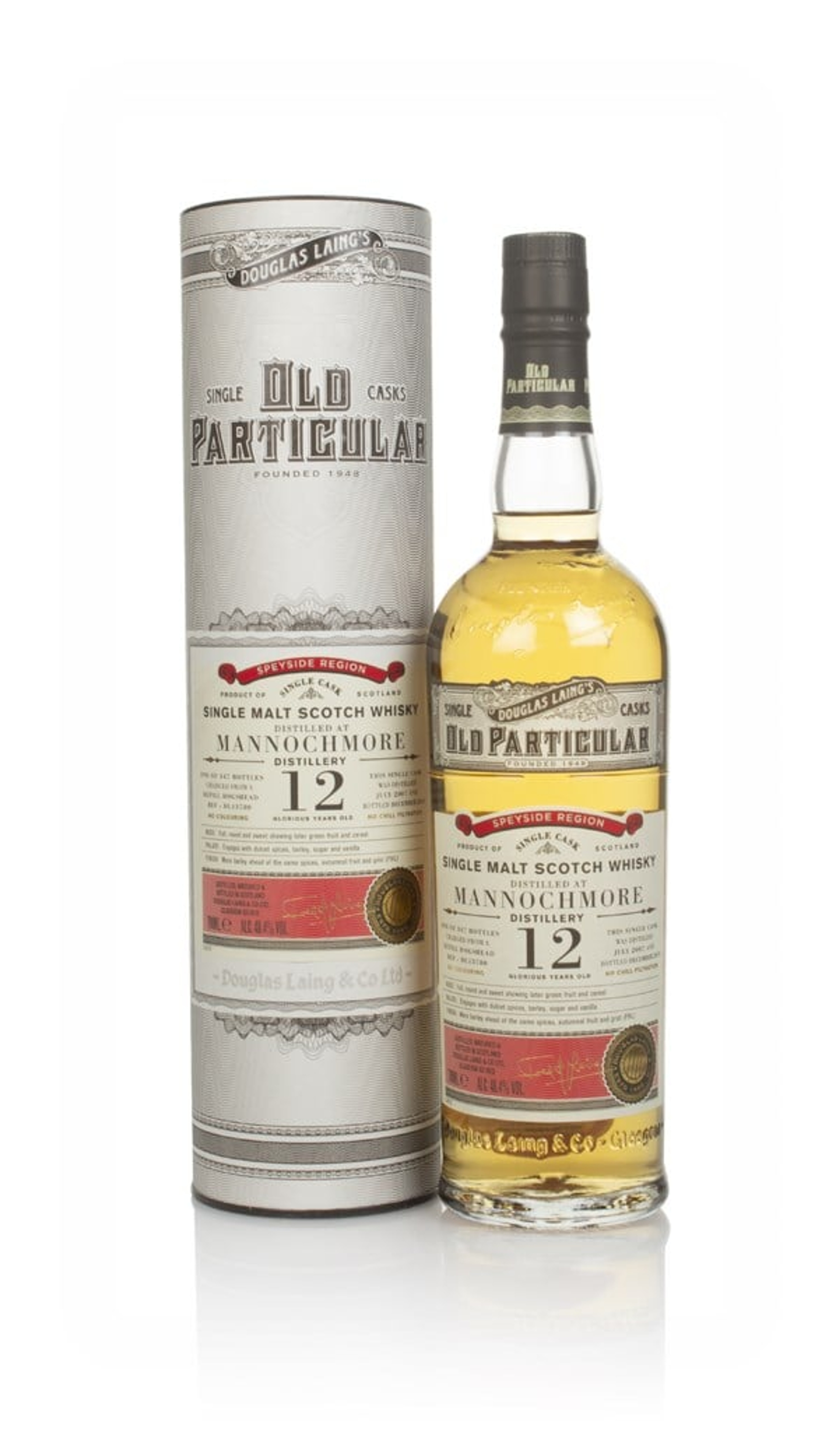 Mannochmore 12 Year Old 2007 (cask 13780) - Old Particular (Douglas Laing) 70cl
