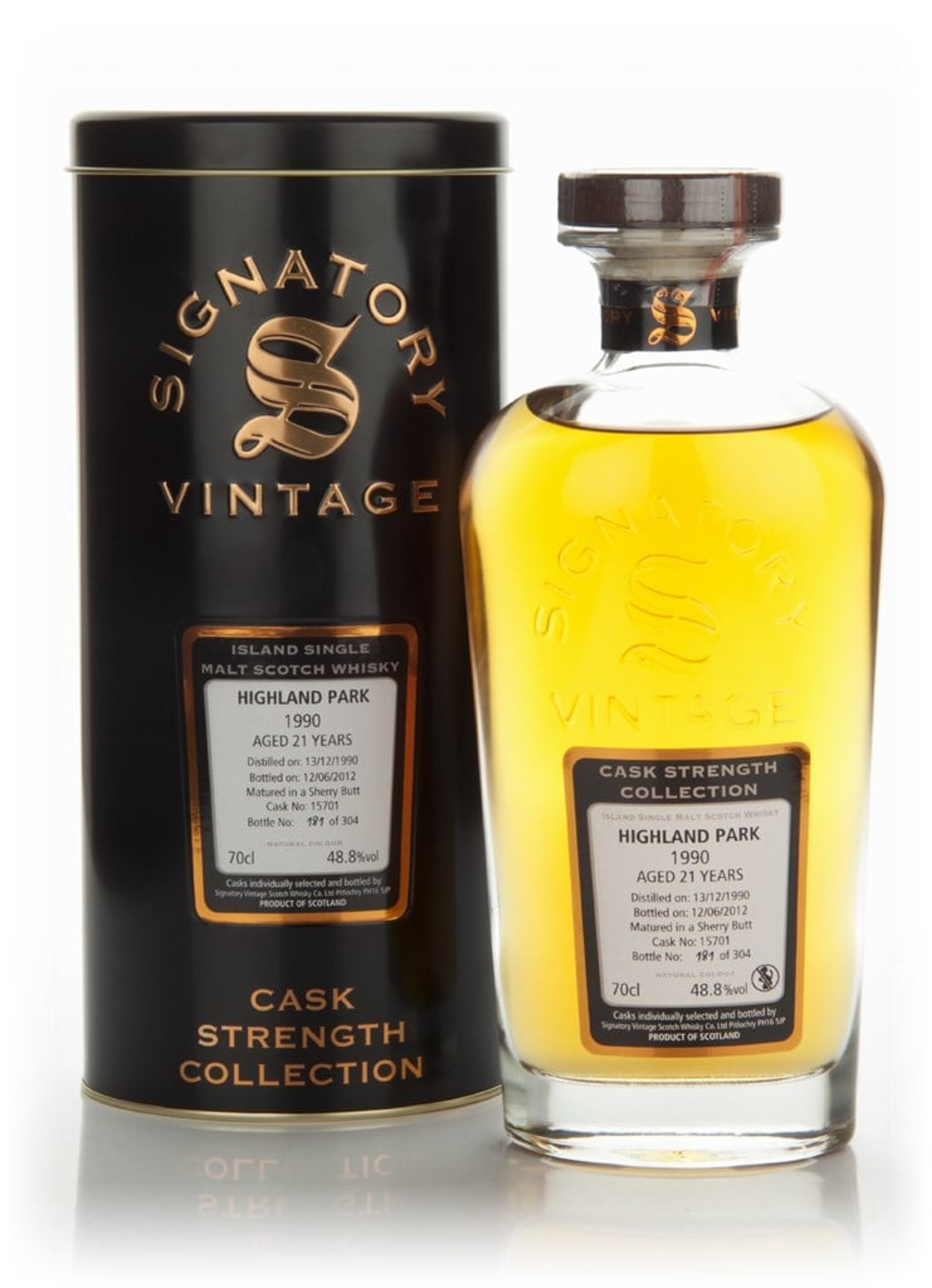 Highland Park 21 Year Old 1990 - Signatory 70cl