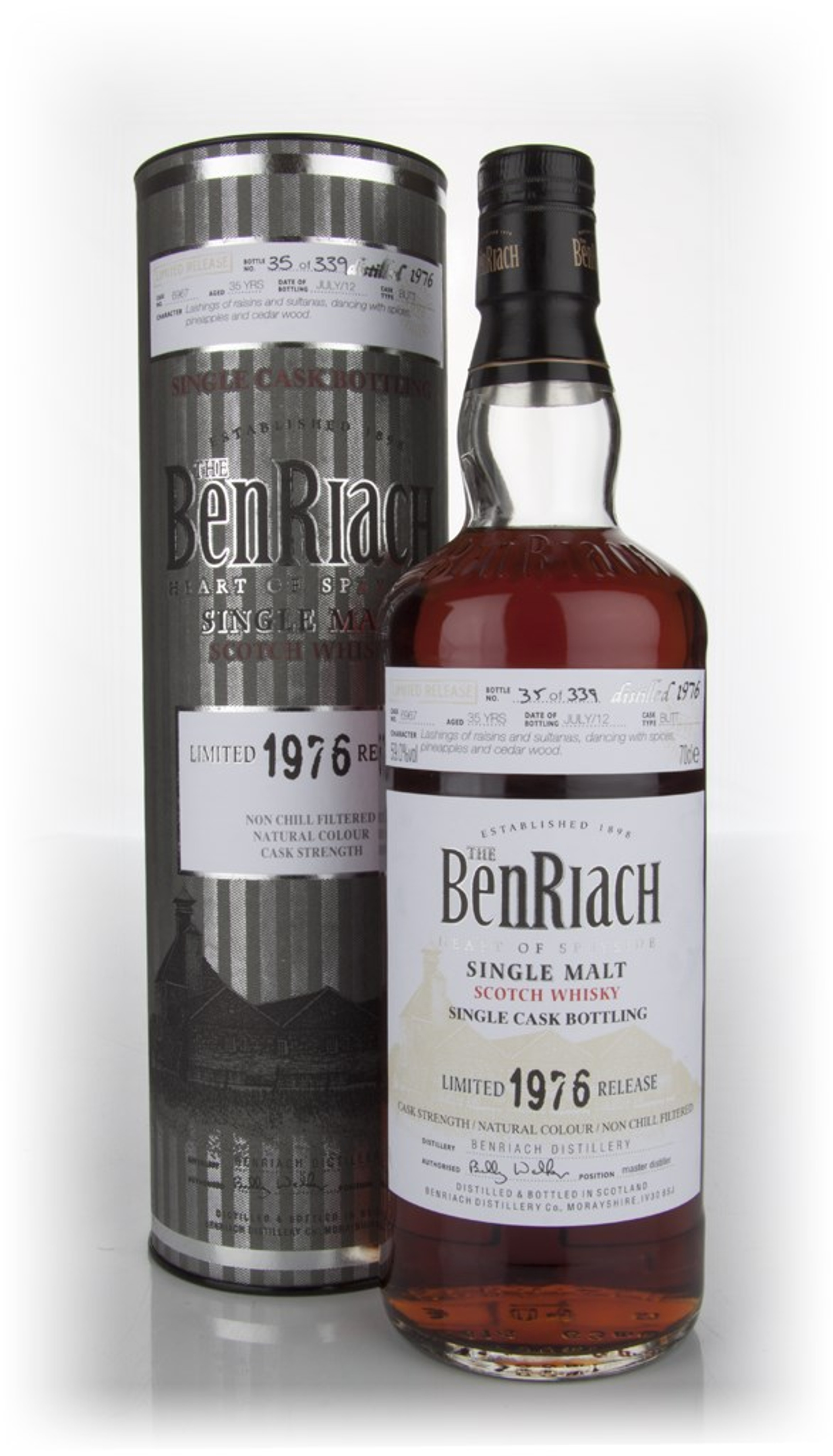 BenRiach 35 Year Old 1976 Sherry Butt 70cl