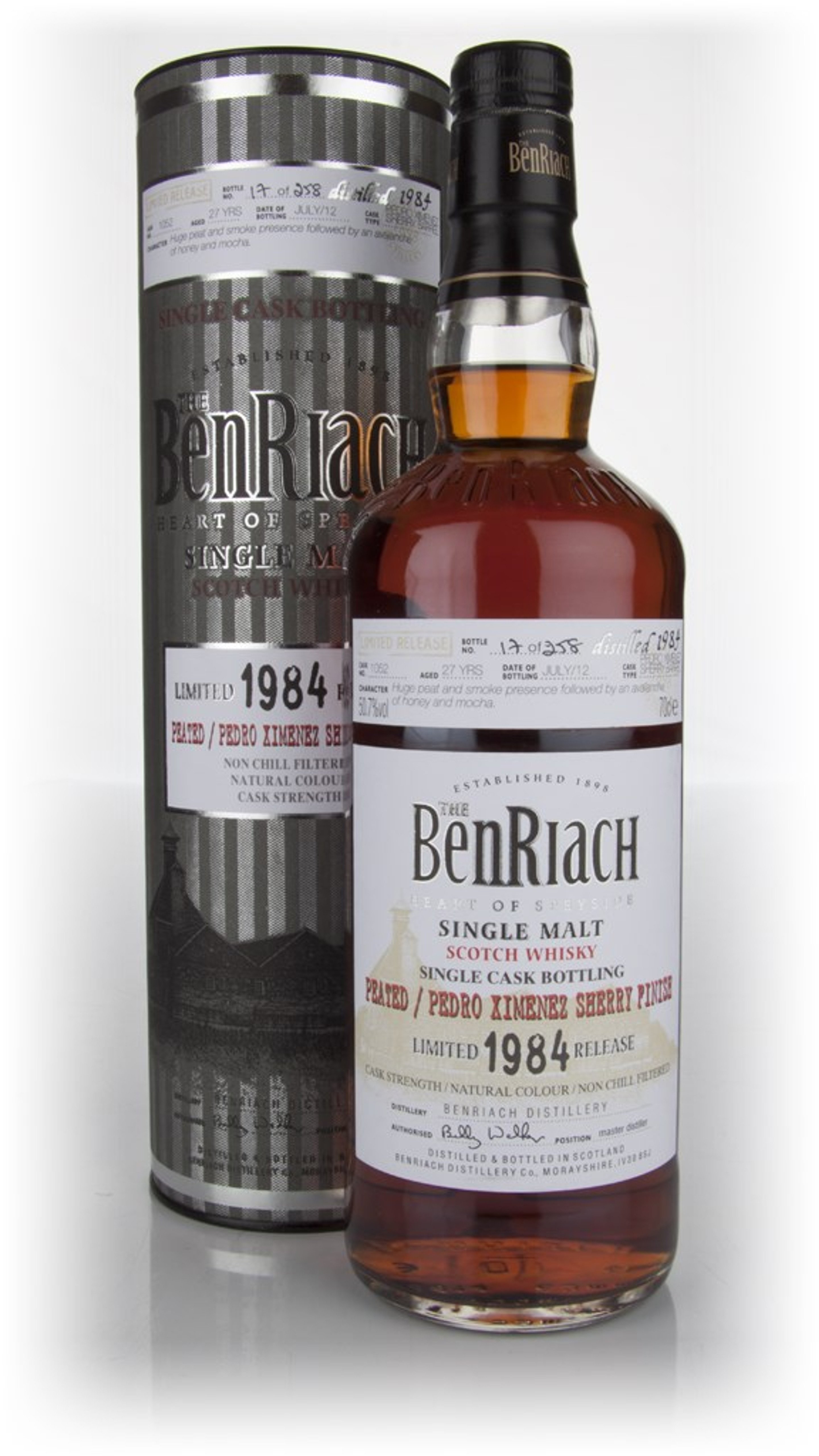 Benriach 27 Year Old 1984 Peated Pedro Ximénez Cask Finish 70cl