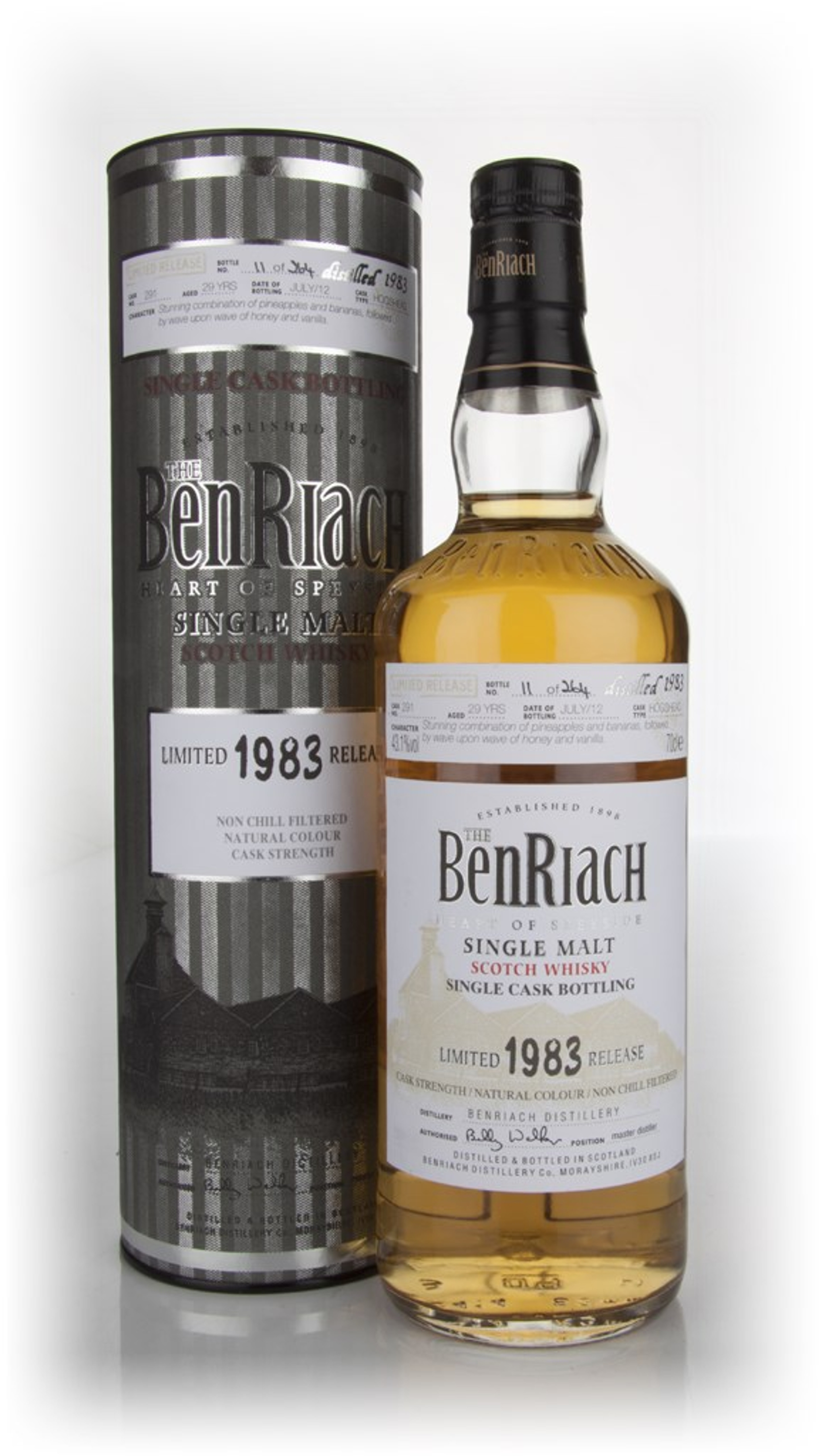 BenRiach 29 Year Old 1983 (cask 291) - Refill Hogshead 70cl