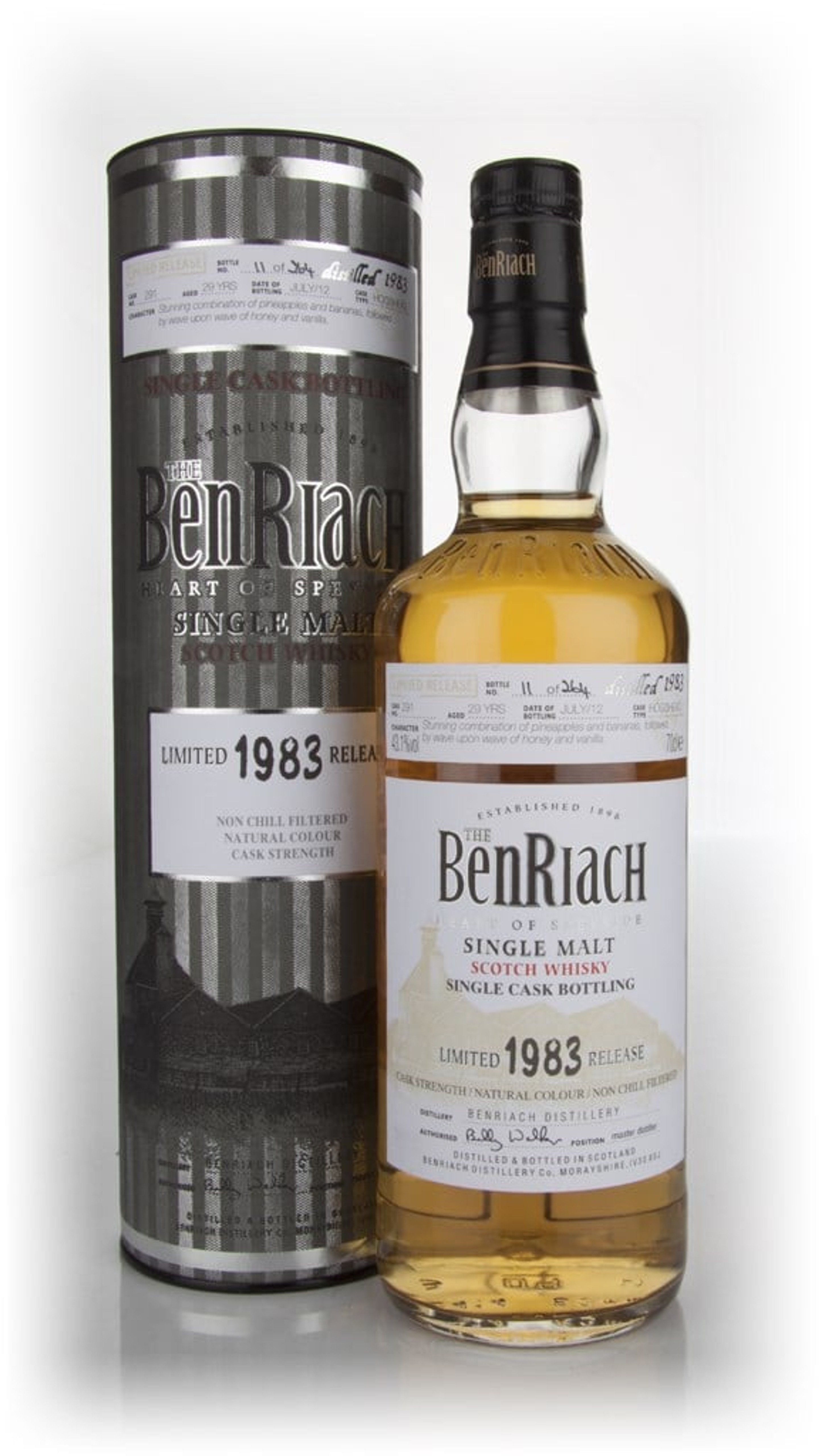 BenRiach 29 Year Old 1983 (cask 291) - Refill Hogshead 70cl