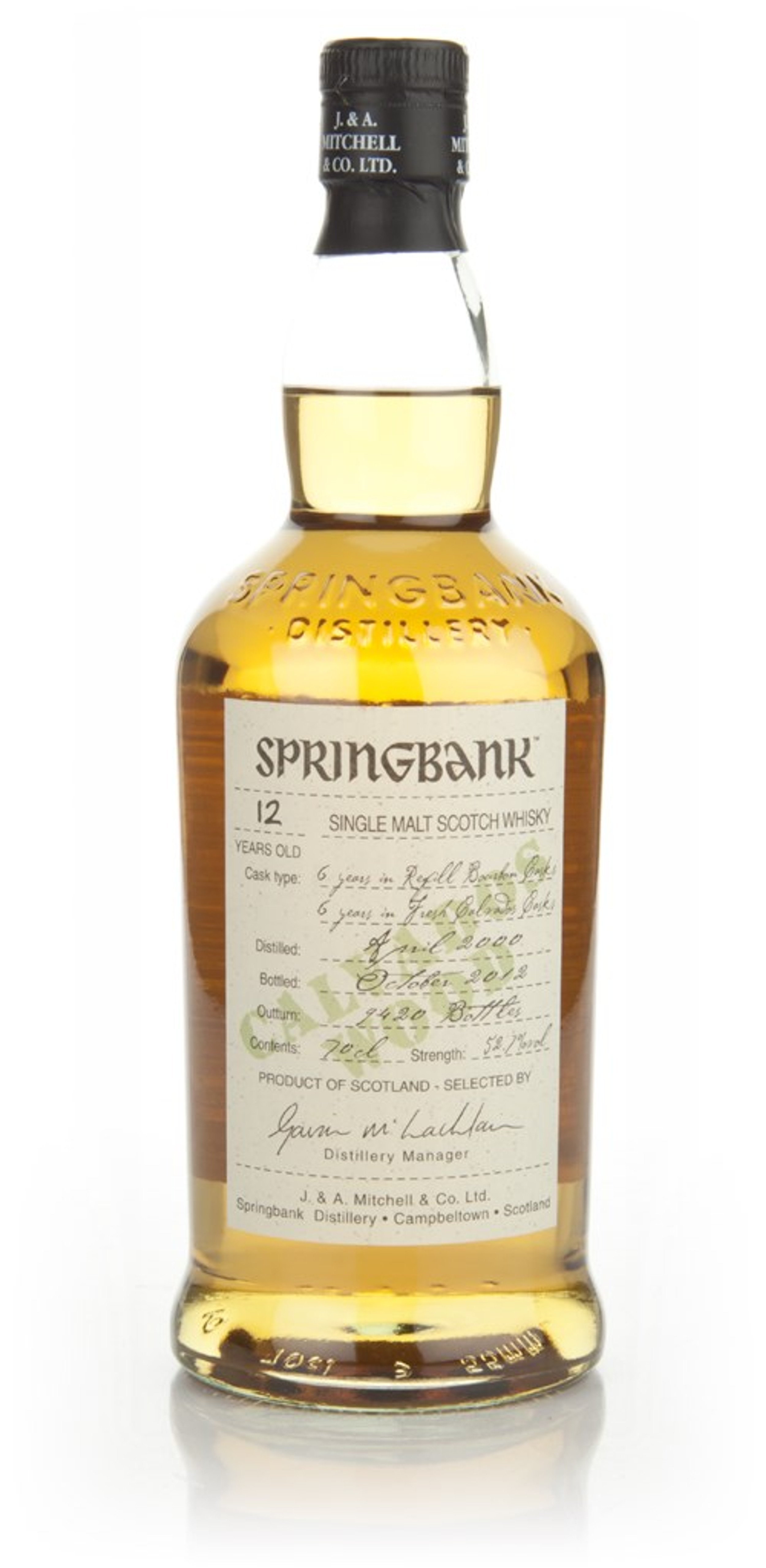 Springbank 12 Year Old 2000 - Calvados Wood 70cl