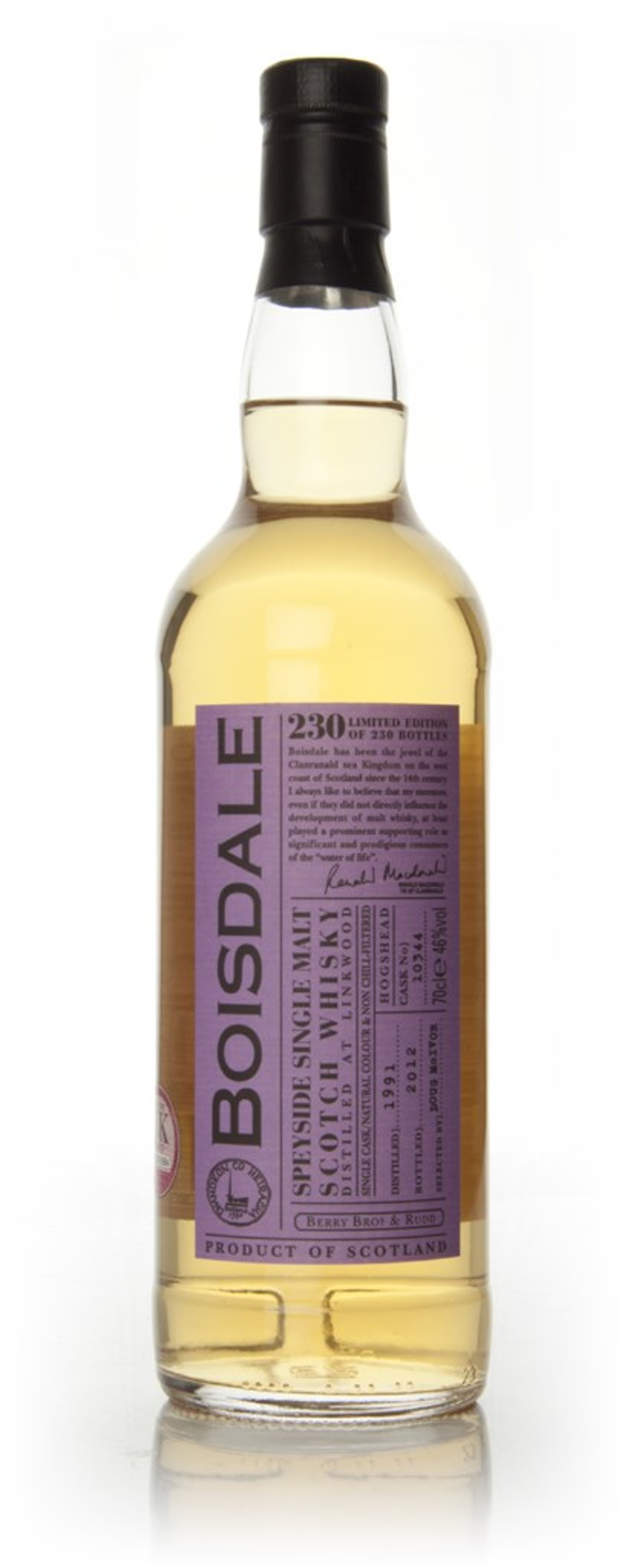 Linkwood 1991 - Boisdale (Berry Bros. & Rudd) 70cl