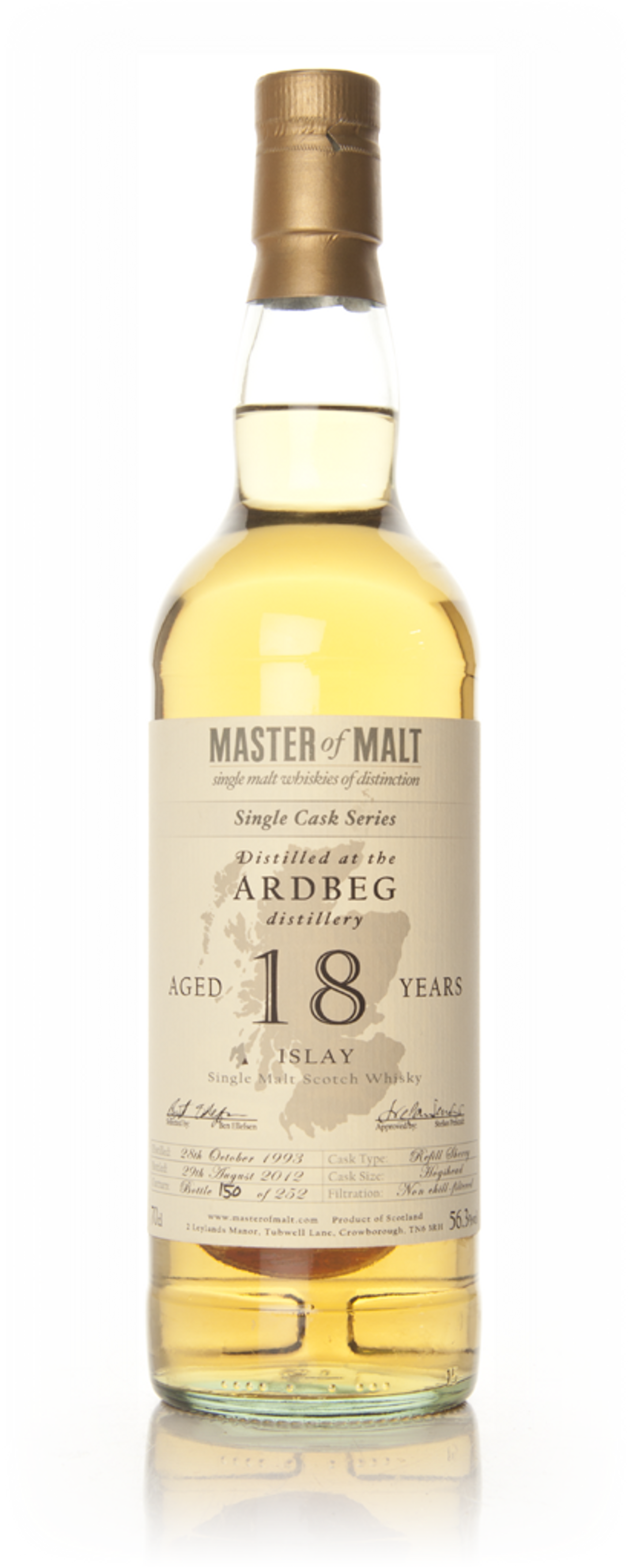 Ardbeg 18 Year Old - Single Cask (Master of Malt) 70cl