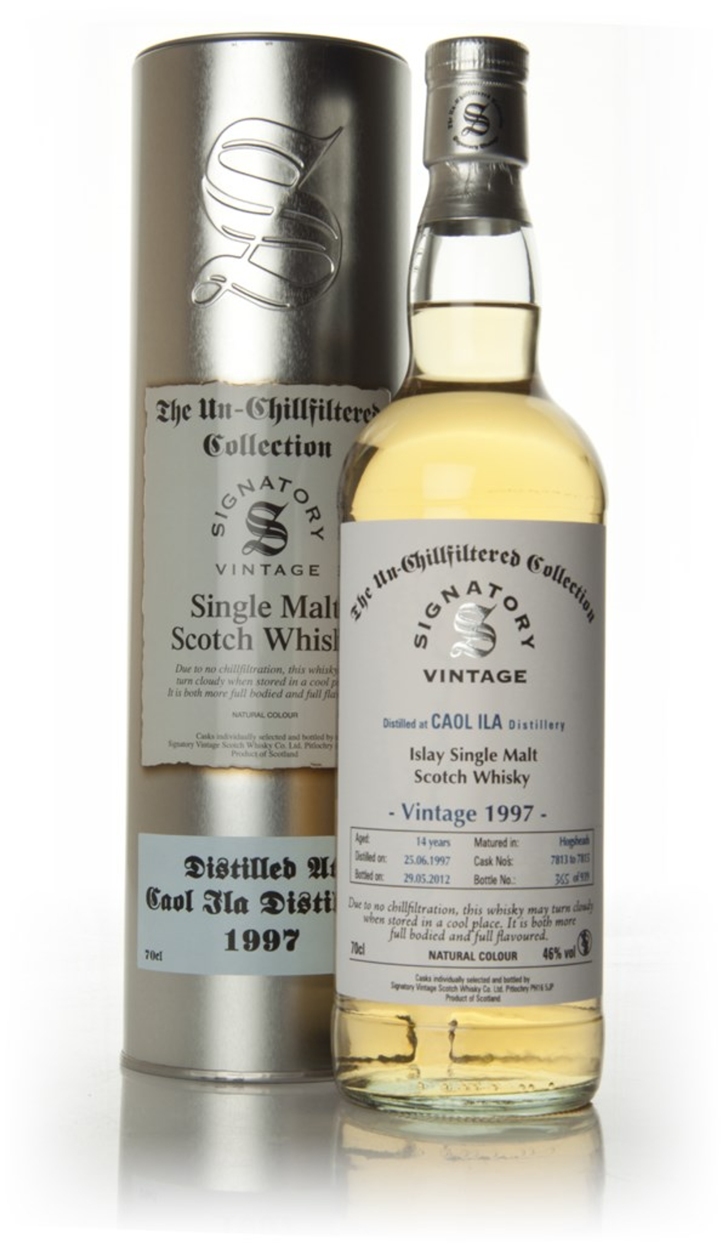 Caol Ila 14 Year Old 1997 - Un-Chillfiltered (Signatory) 70cl