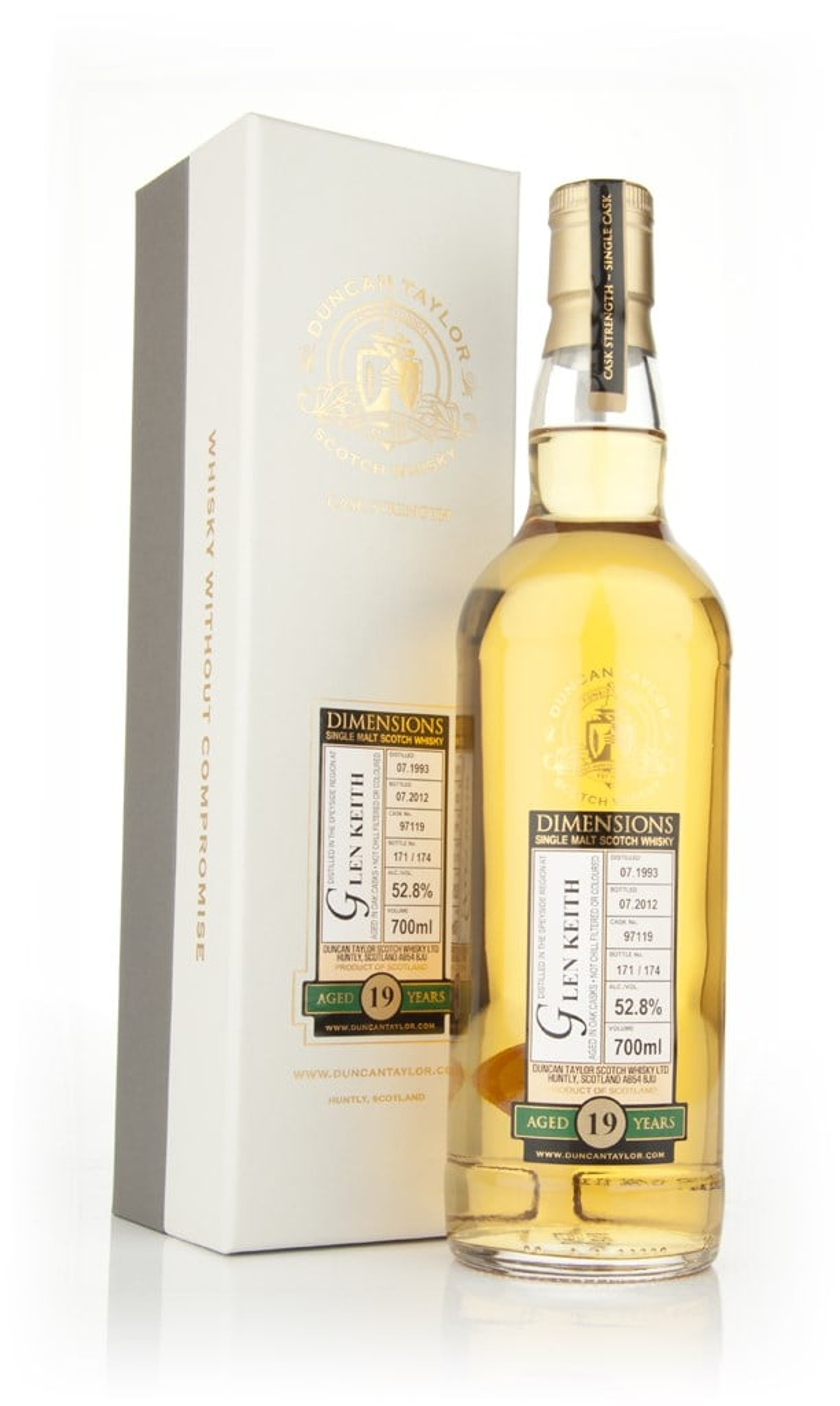 Glen Keith 19 Year Old 1993 - Dimensions (Duncan Taylor) 70cl