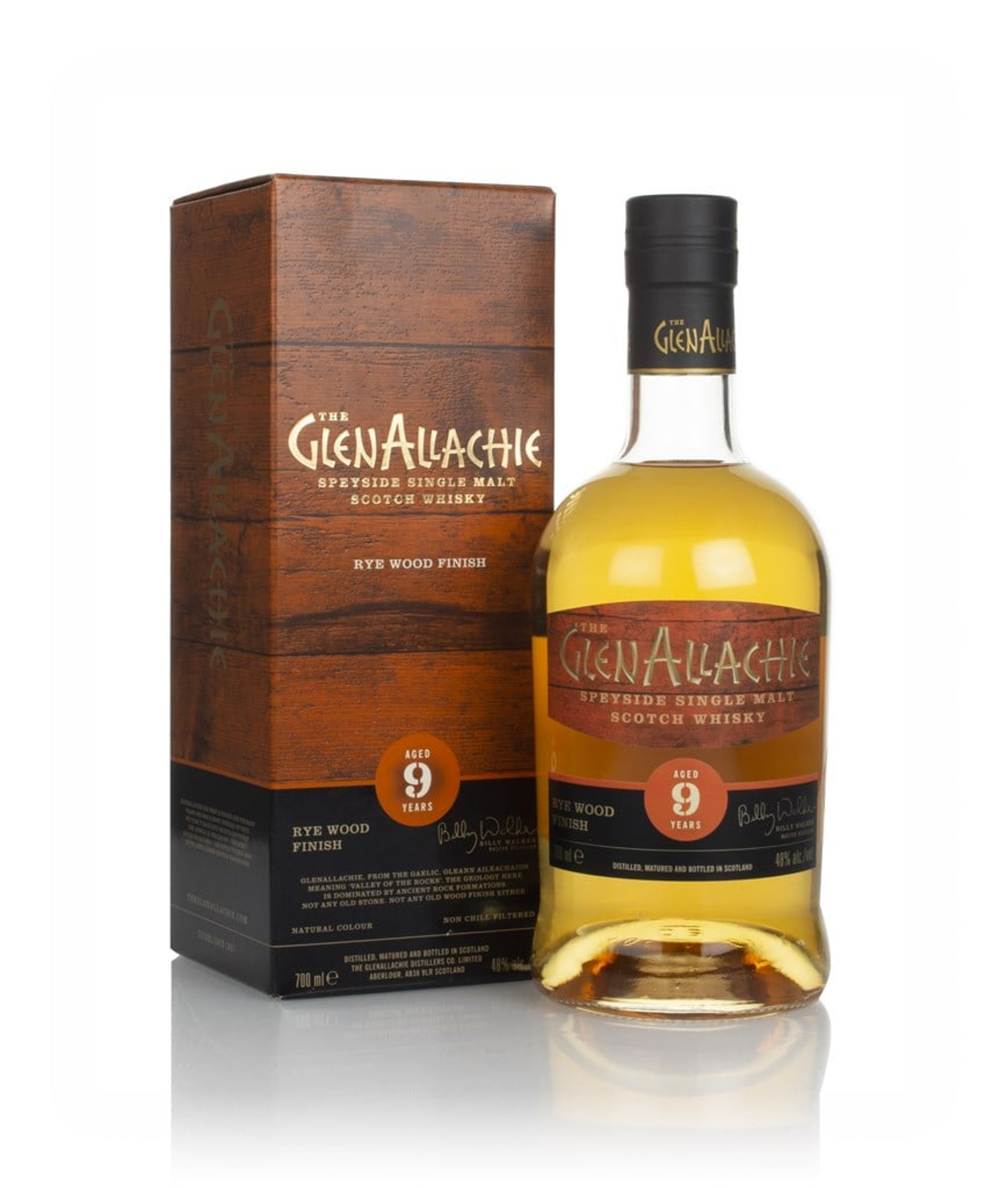 GlenAllachie 9 Year Old Rye Wood Finish 70cl