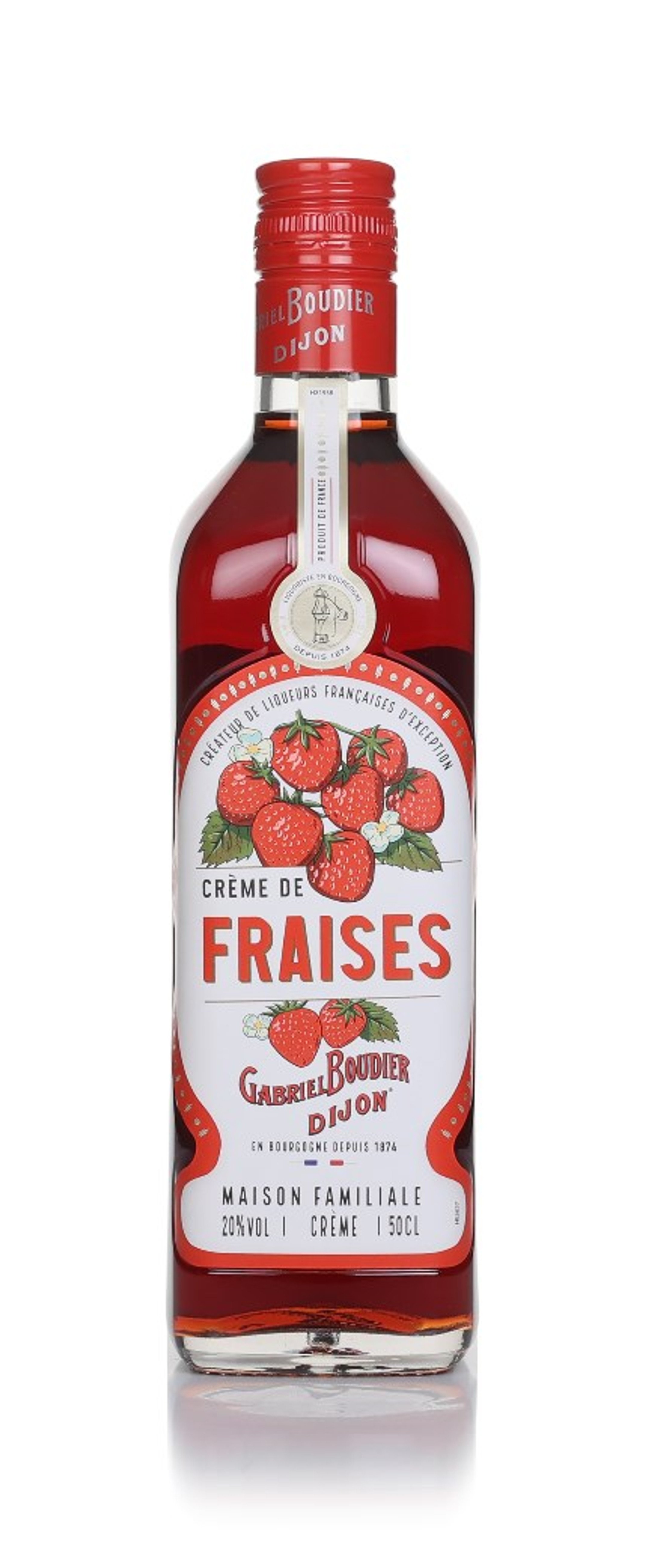 Gabriel Boudier Crème de Fraises a la Fraise des Bois (Wild Strawberry) 50cl