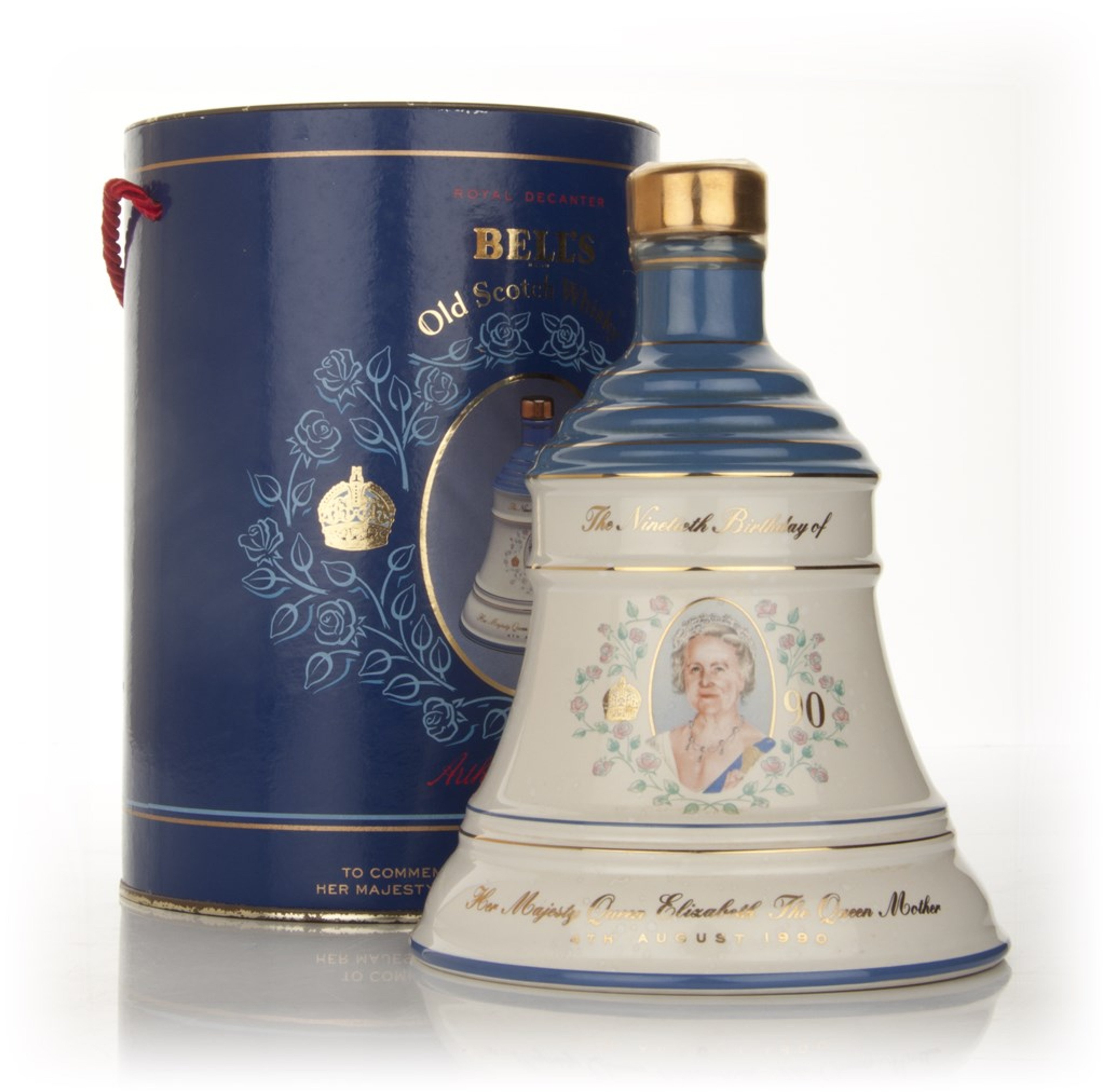 Bell's Queen Mother 90th Birthday Decanter - 1990 75cl