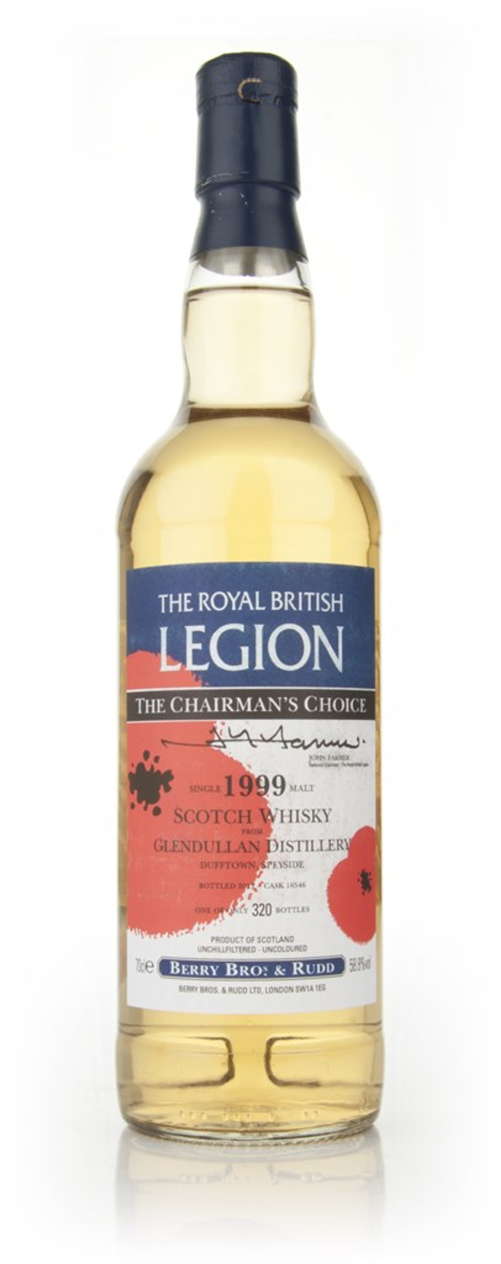 Glendullan 12 Year Old 1999 - Royal British Legion (Berry Bros. & Rudd) 70cl