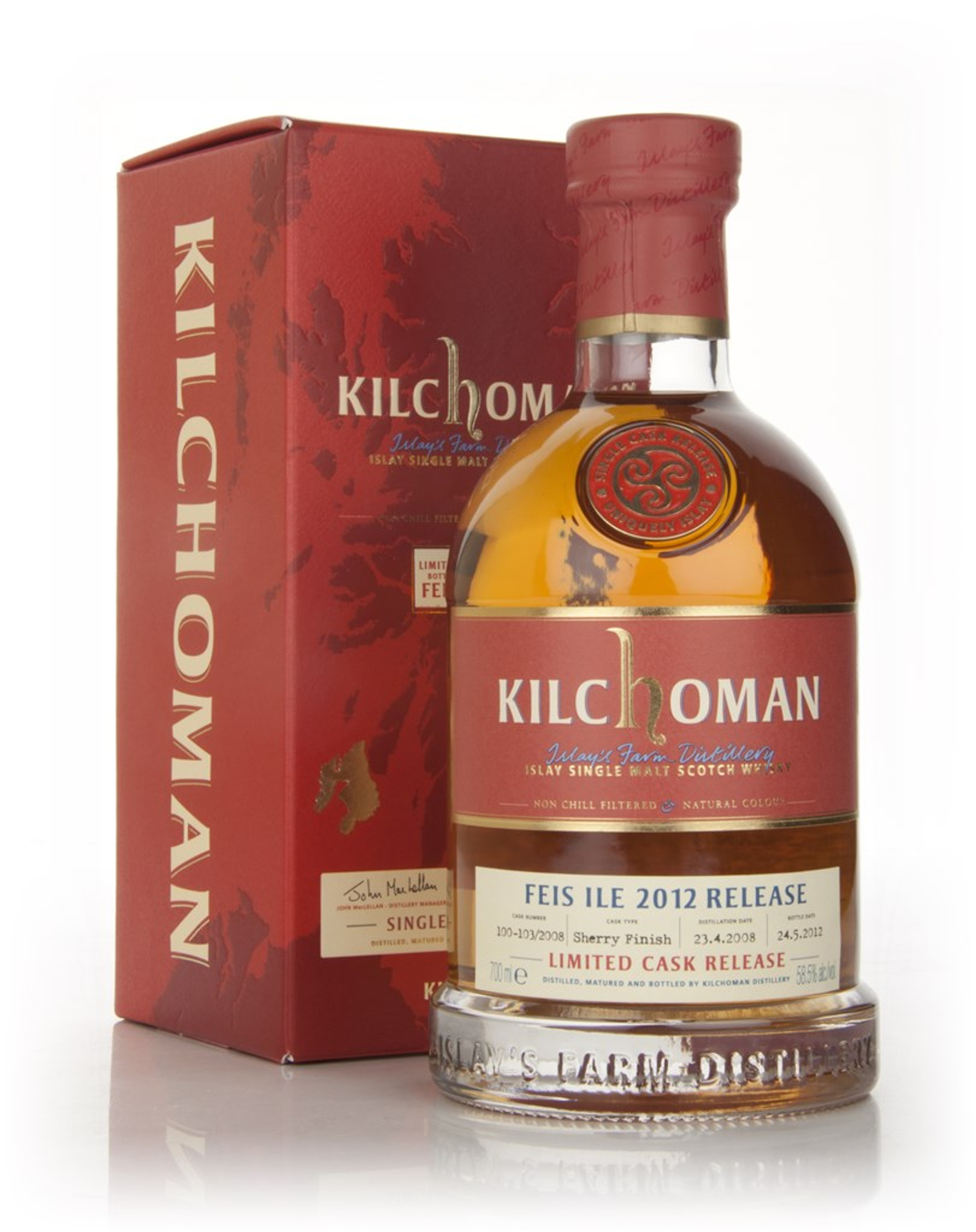 Kilchoman 4 Year Old 2008 (casks 100-103) - Fèis Ìle 2012 70cl