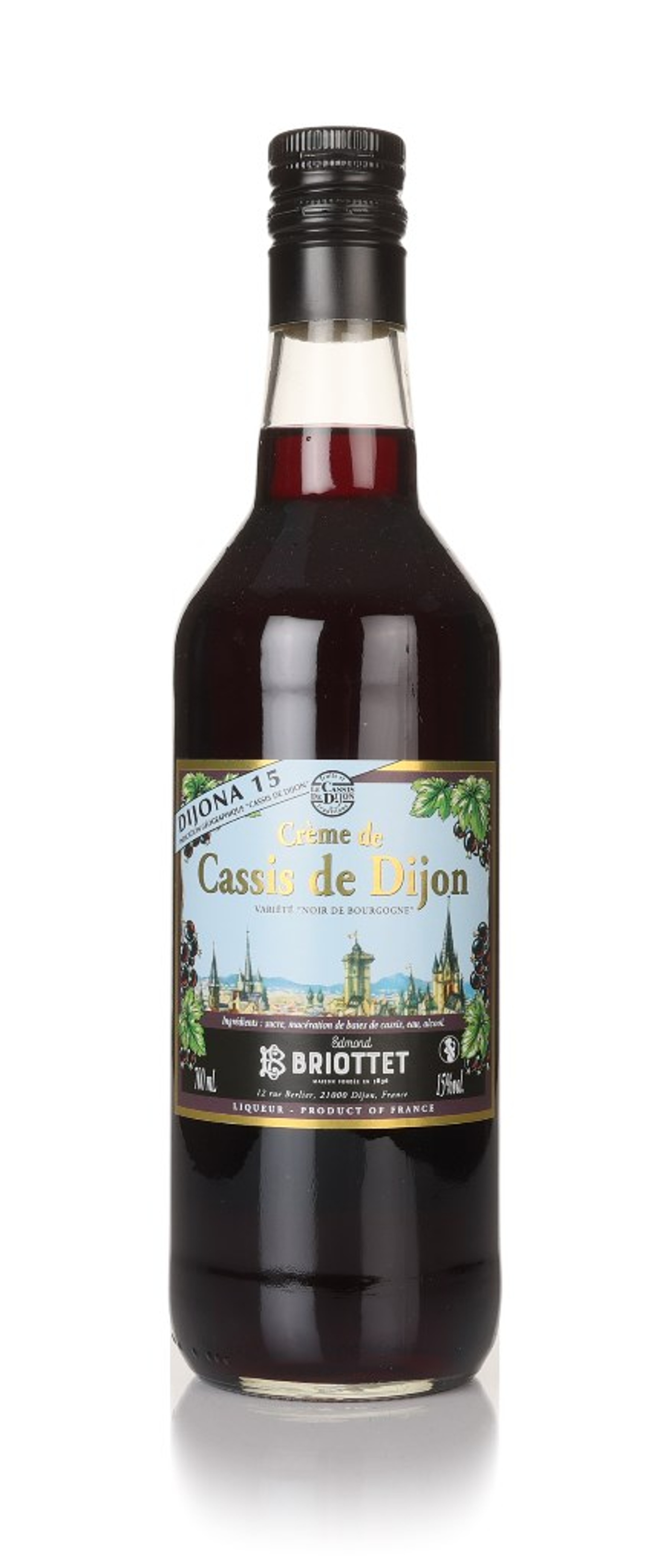 Edmond Briottet Crème de Cassis de Dijon (Blackcurrant Liqueur) 15% 70cl