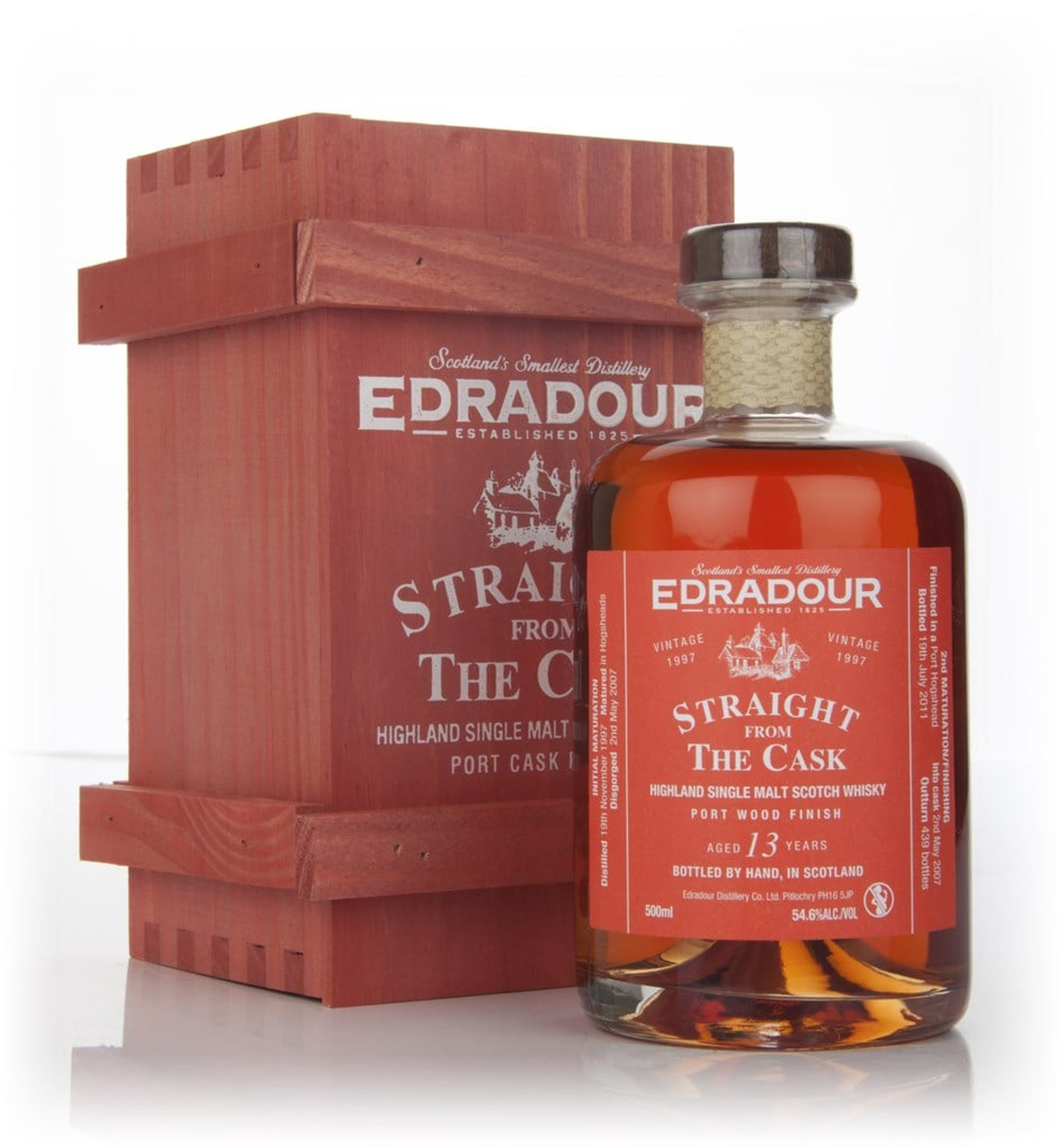 Edradour 13 Year Old 1997 Port Wood Finish - Straight from the Cask 50cl