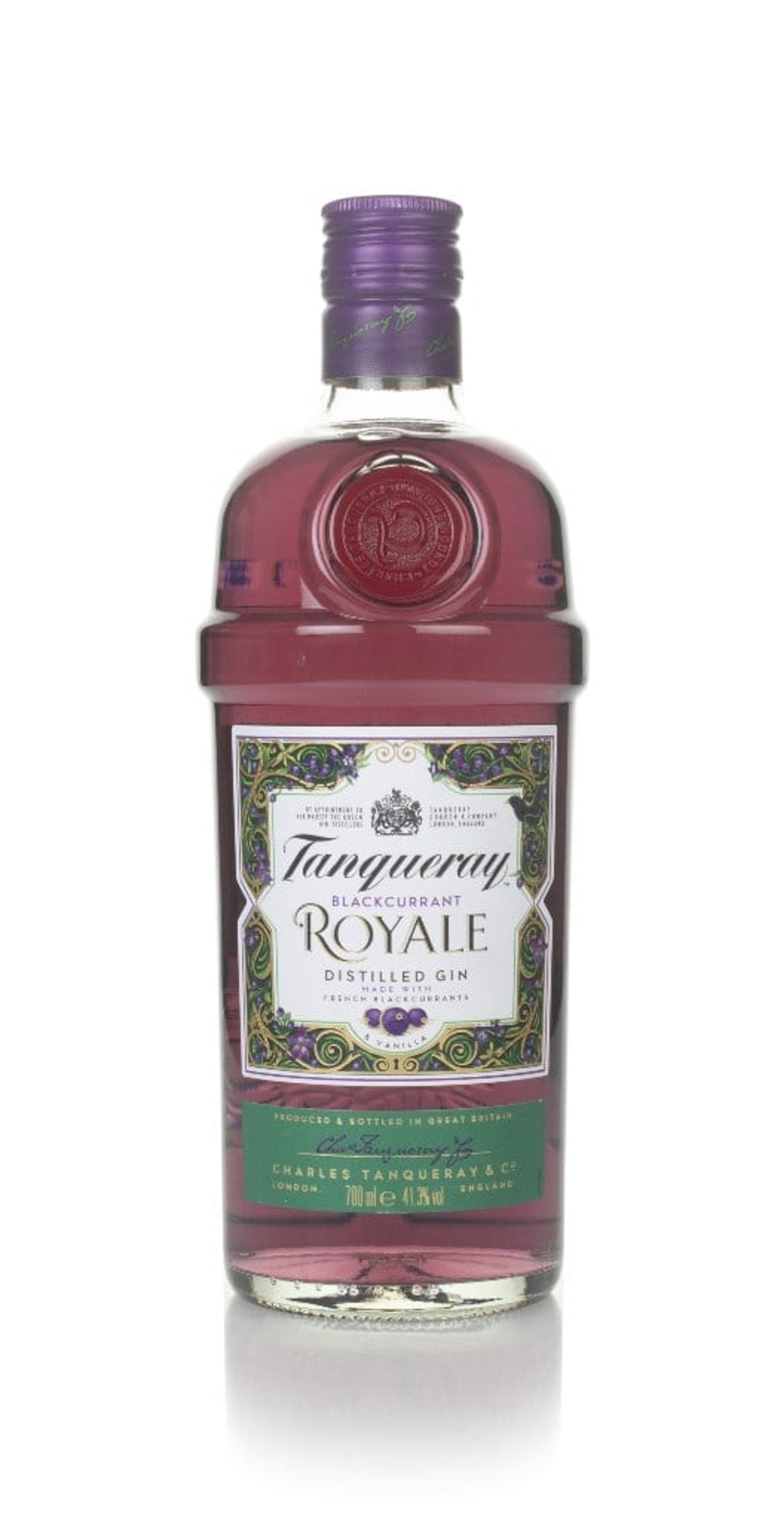 Tanqueray Blackcurrant Royale Gin (No Box / Torn Label) 70cl