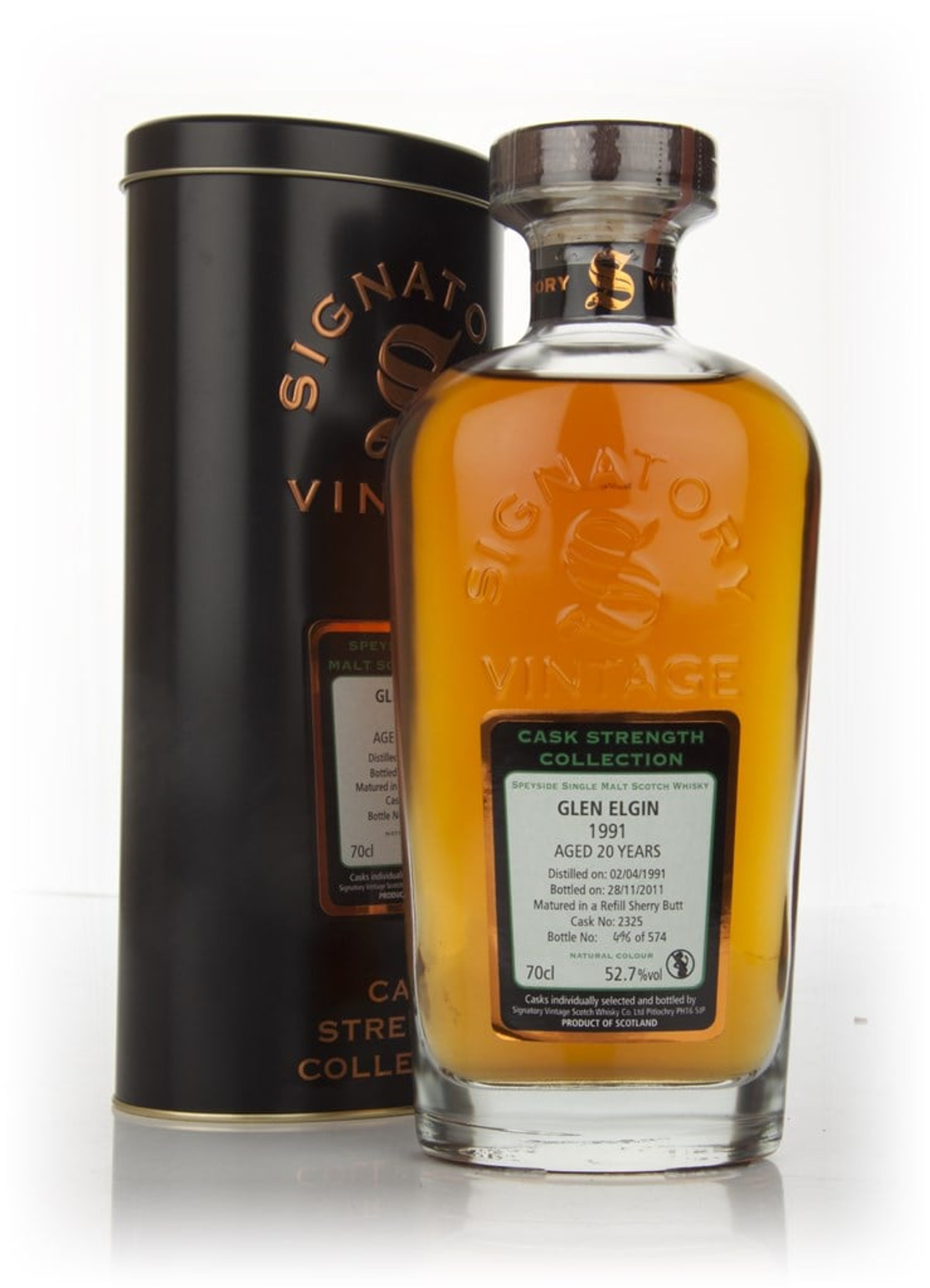 Glen Elgin 20 Year Old 1991 - Cask Strength Collection  ( Signatory) 70cl