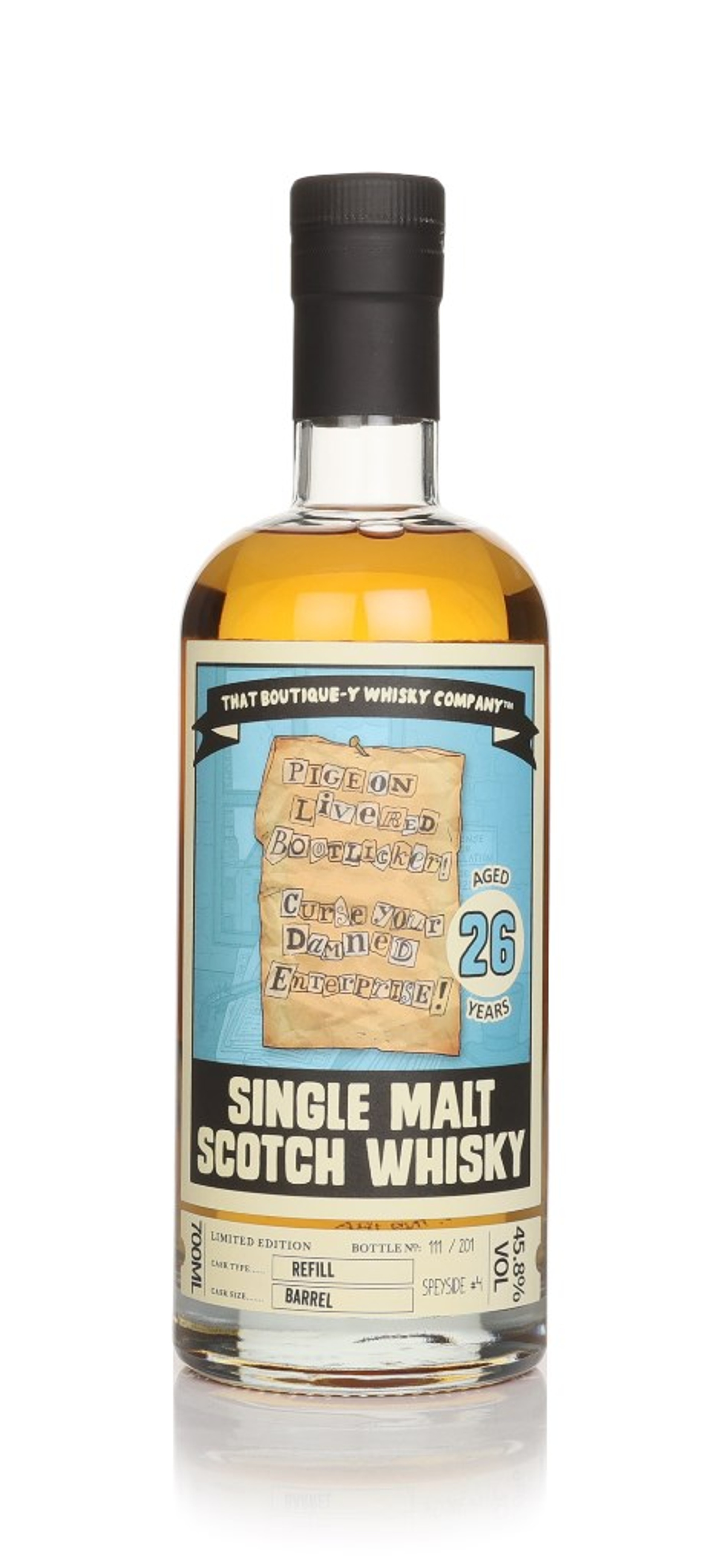 Speyside #4 26 Year Old (That Boutique-y Whisky Company) (No Box / Torn Label) 70cl