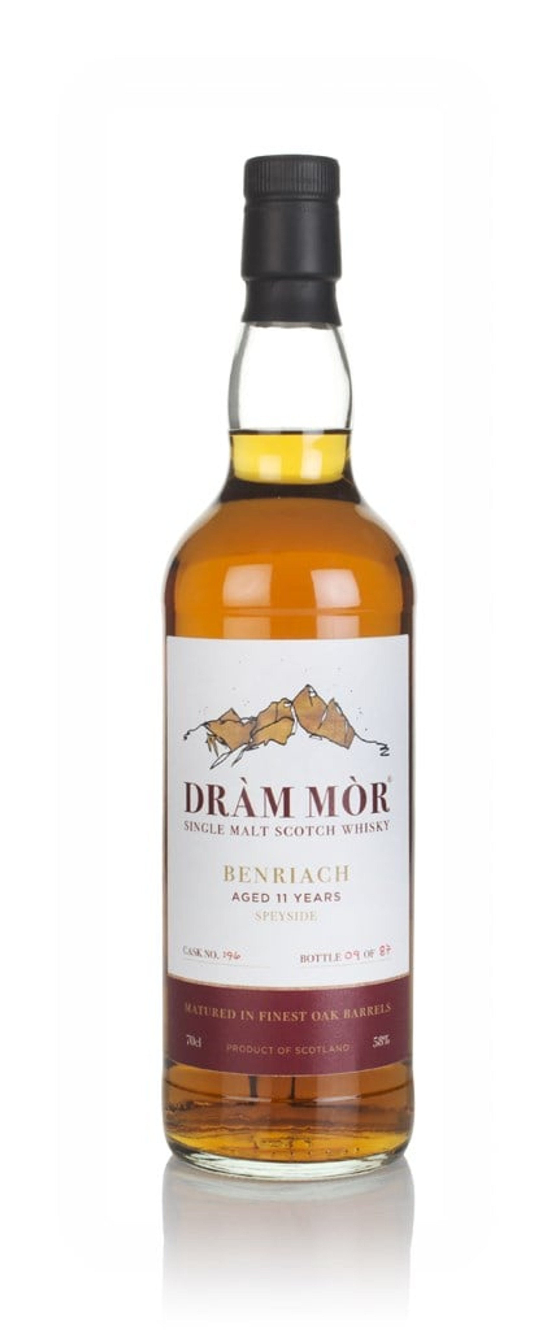 Benriach 11 Year Old (cask 196) - Dràm Mòr 70cl