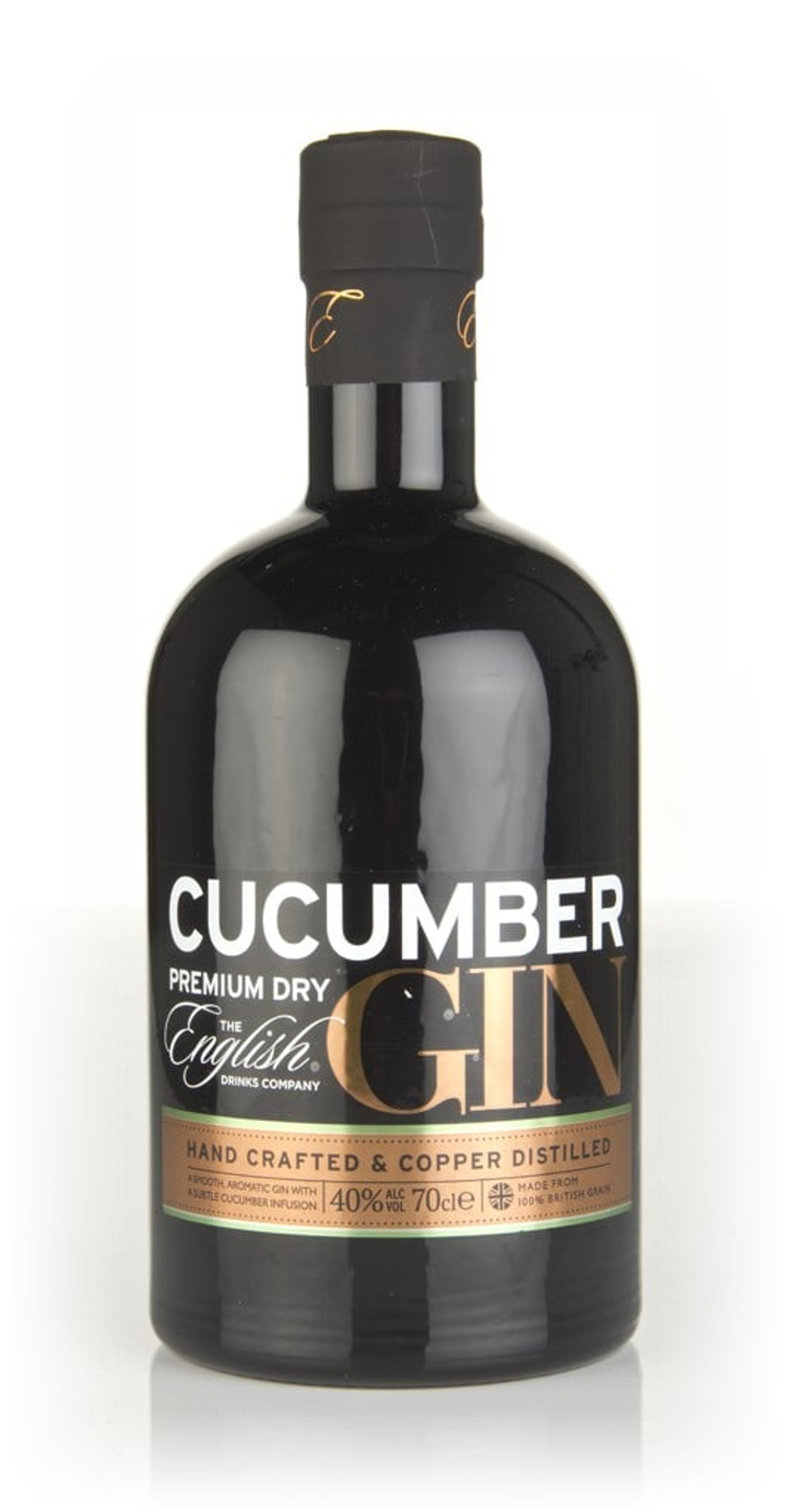 English Drinks Company Cucumber Gin (No Box / Torn Label) 70cl