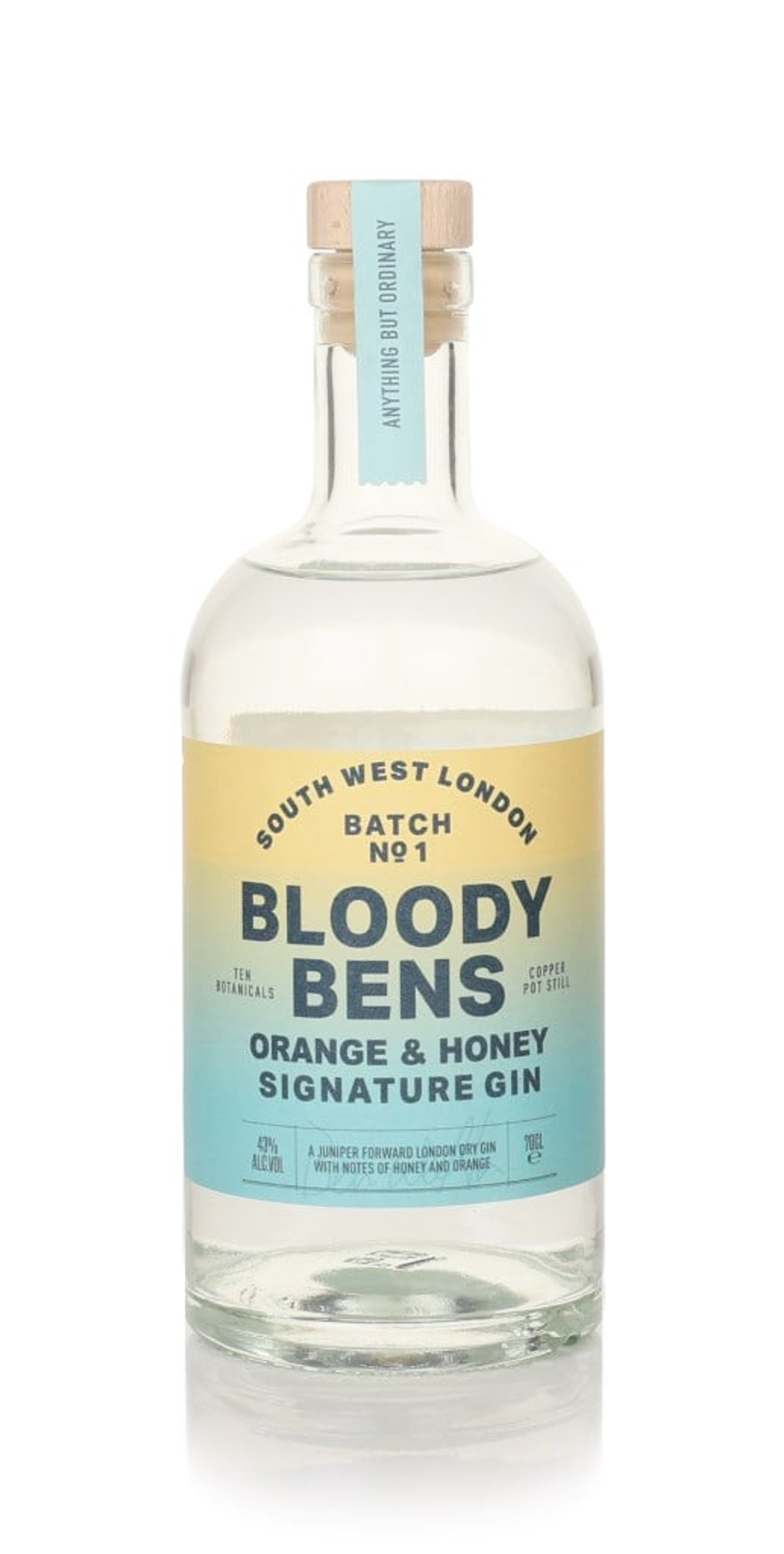 Bloody Bens Signature Gin (No Box / Torn Label) 70cl