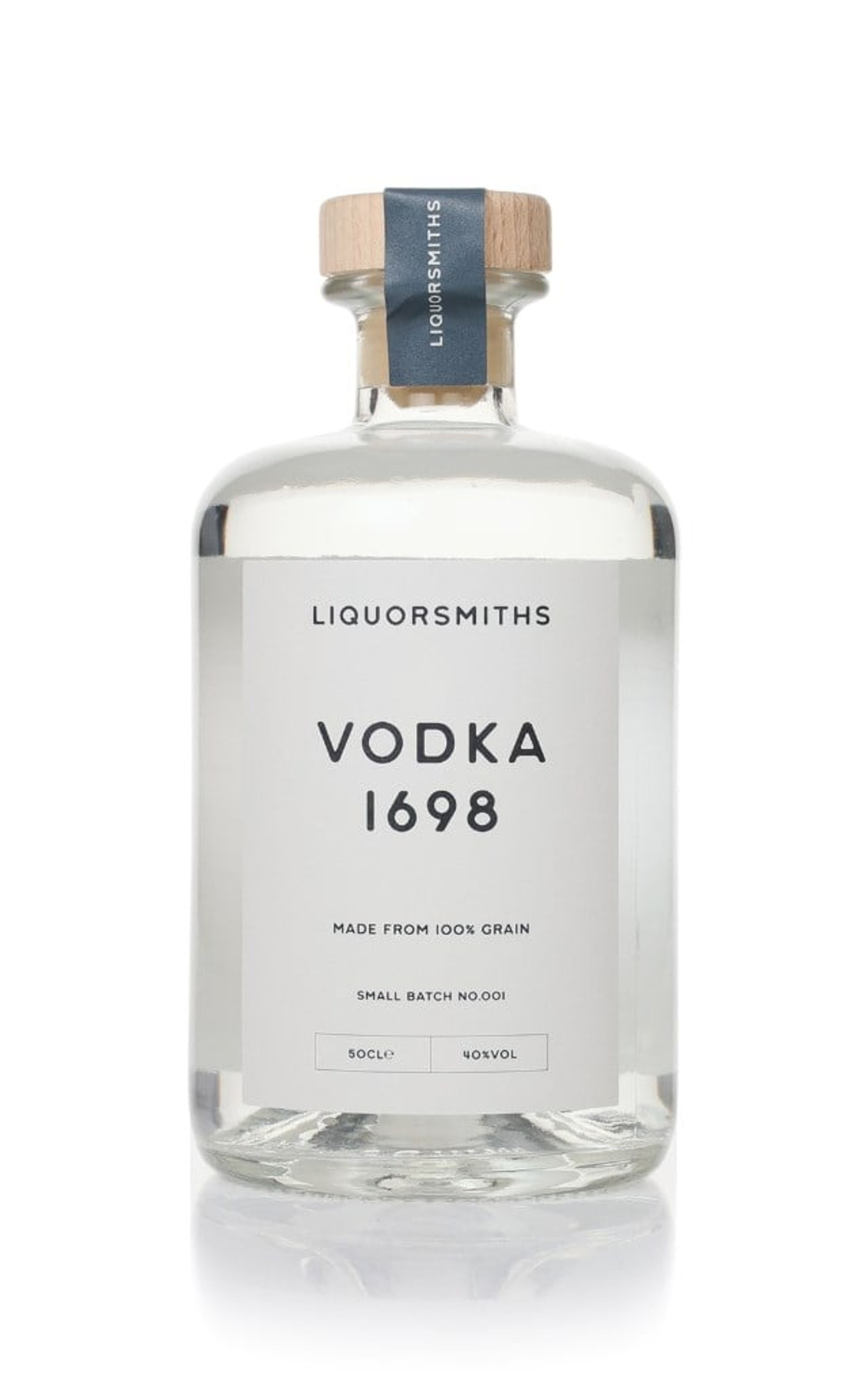 Liquorsmiths Vodka 1698 (No Box / Torn Label) 50cl
