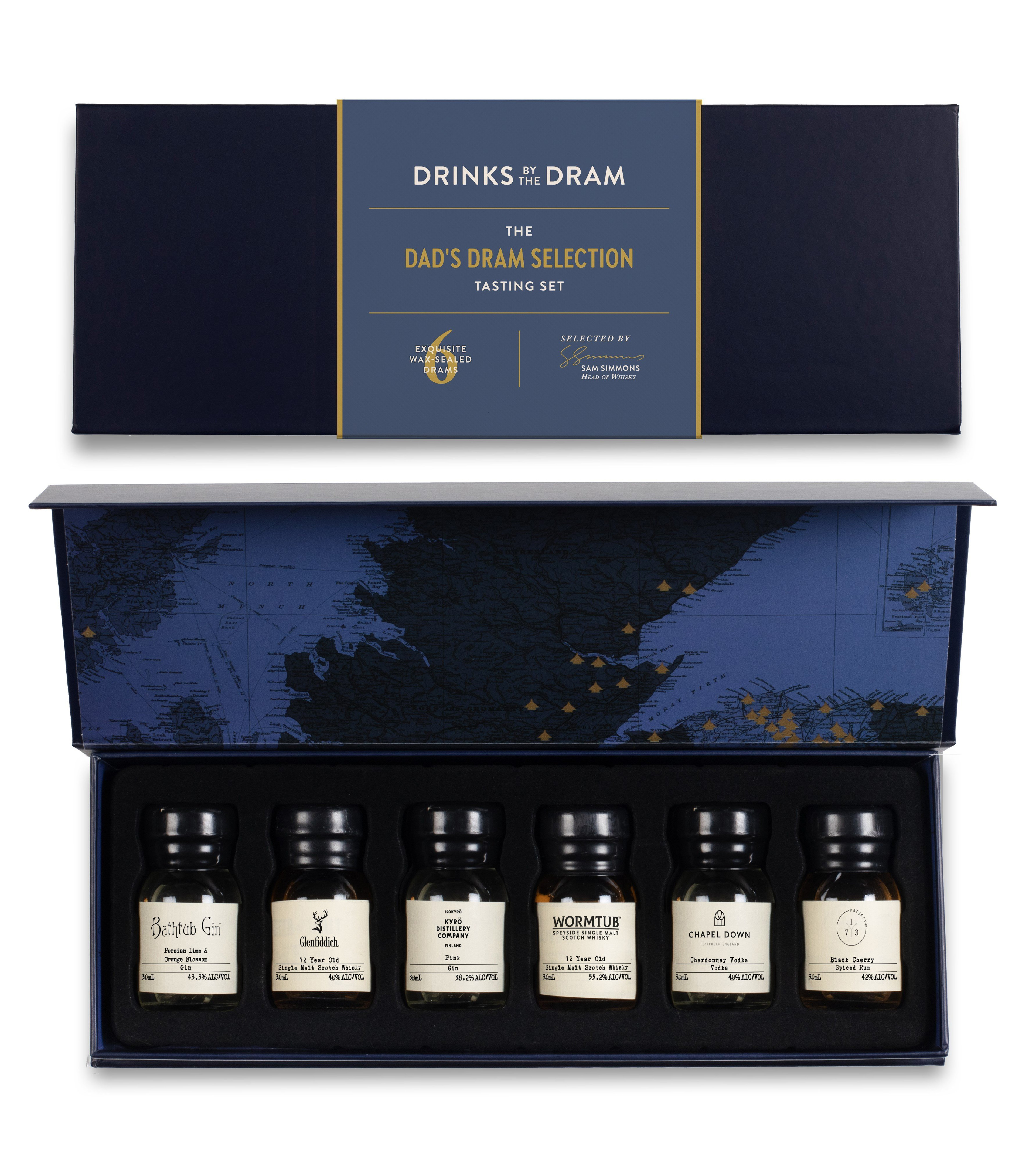 Dad's Dram Selection Mixed Spirits Set (Blue) 18cl