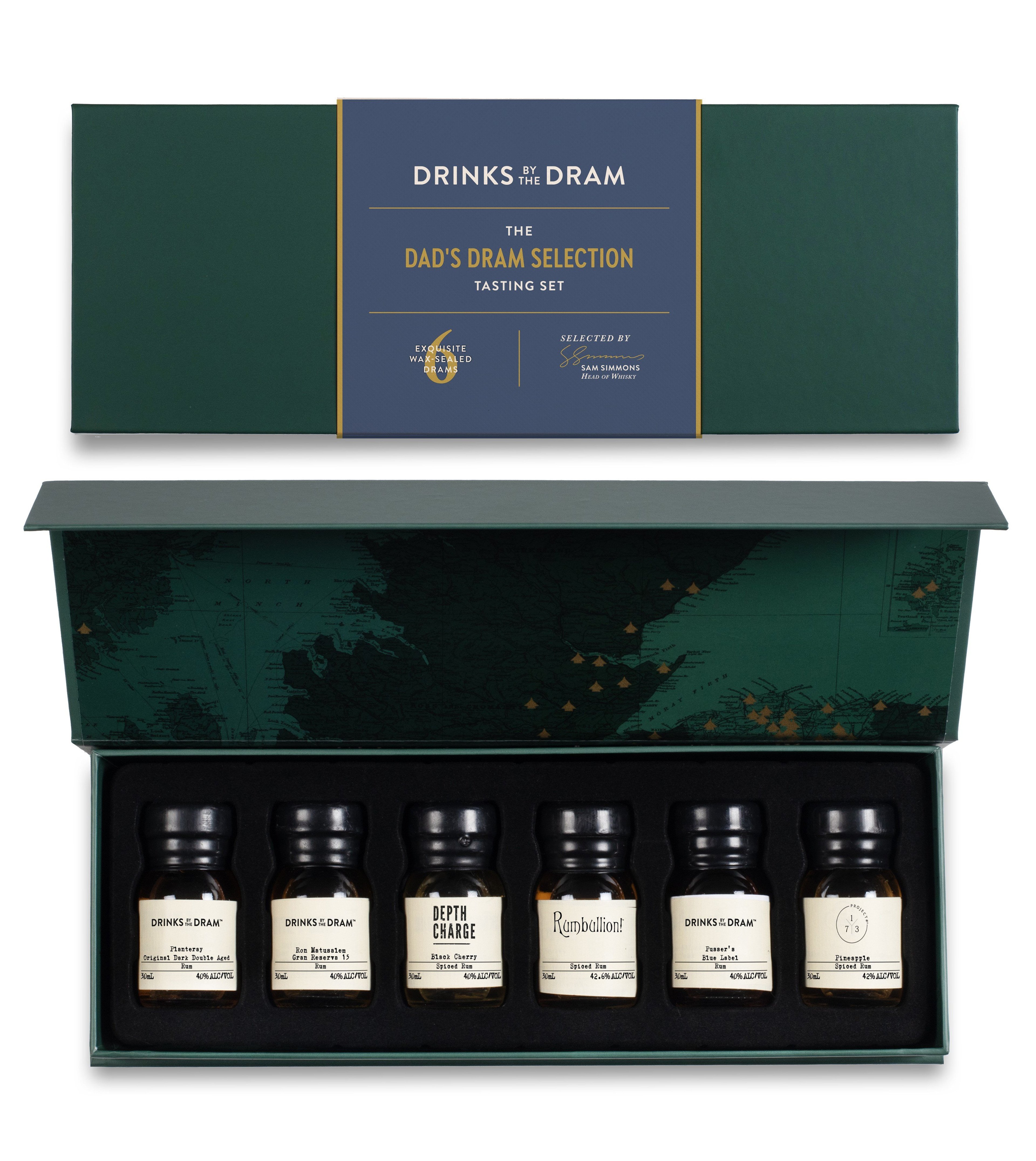 Dad's Dram Selection Rum Tasting Set (Green) 18cl