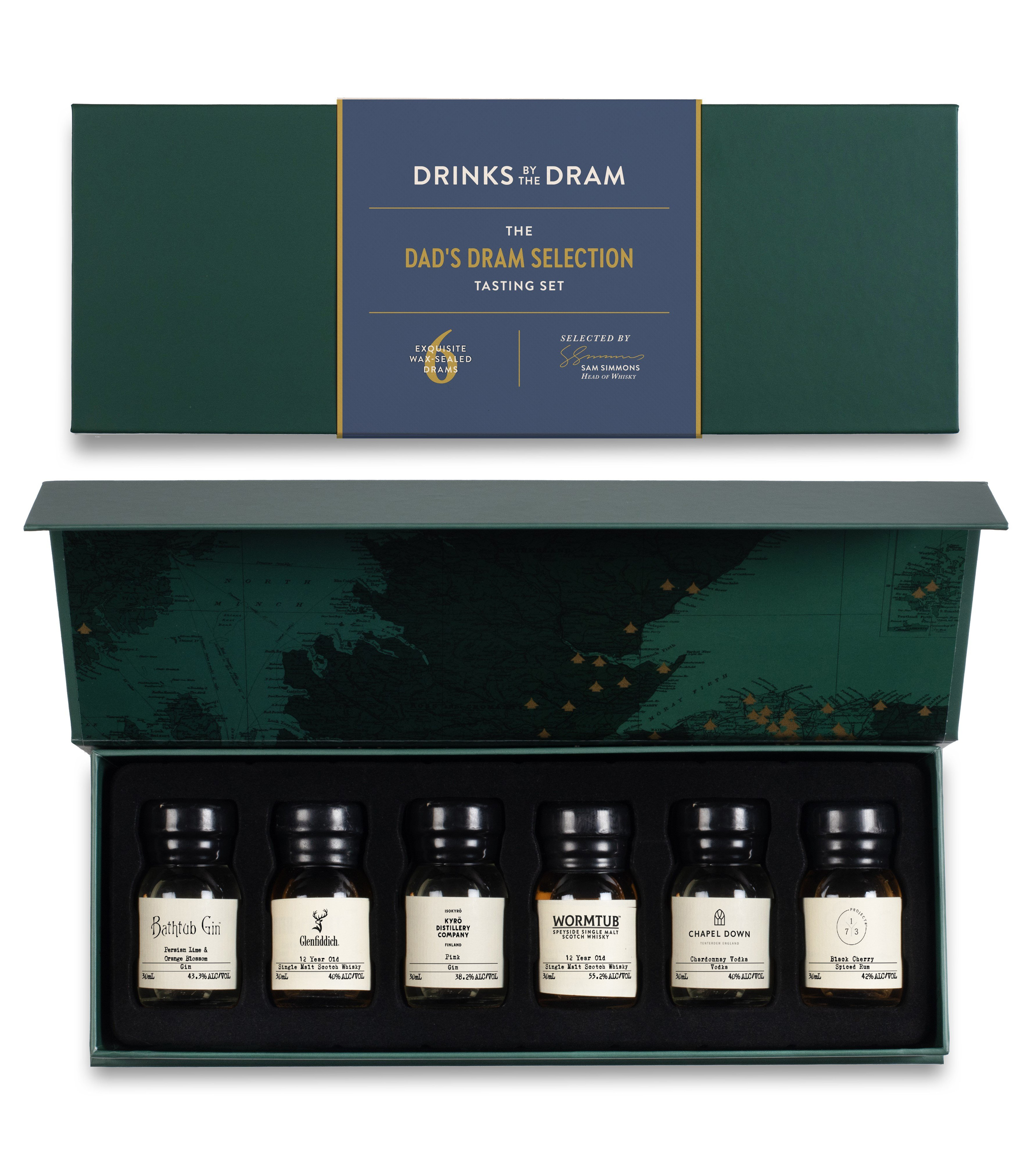 Dad's Dram Selection Mixed Spirits Set (Green) 18cl