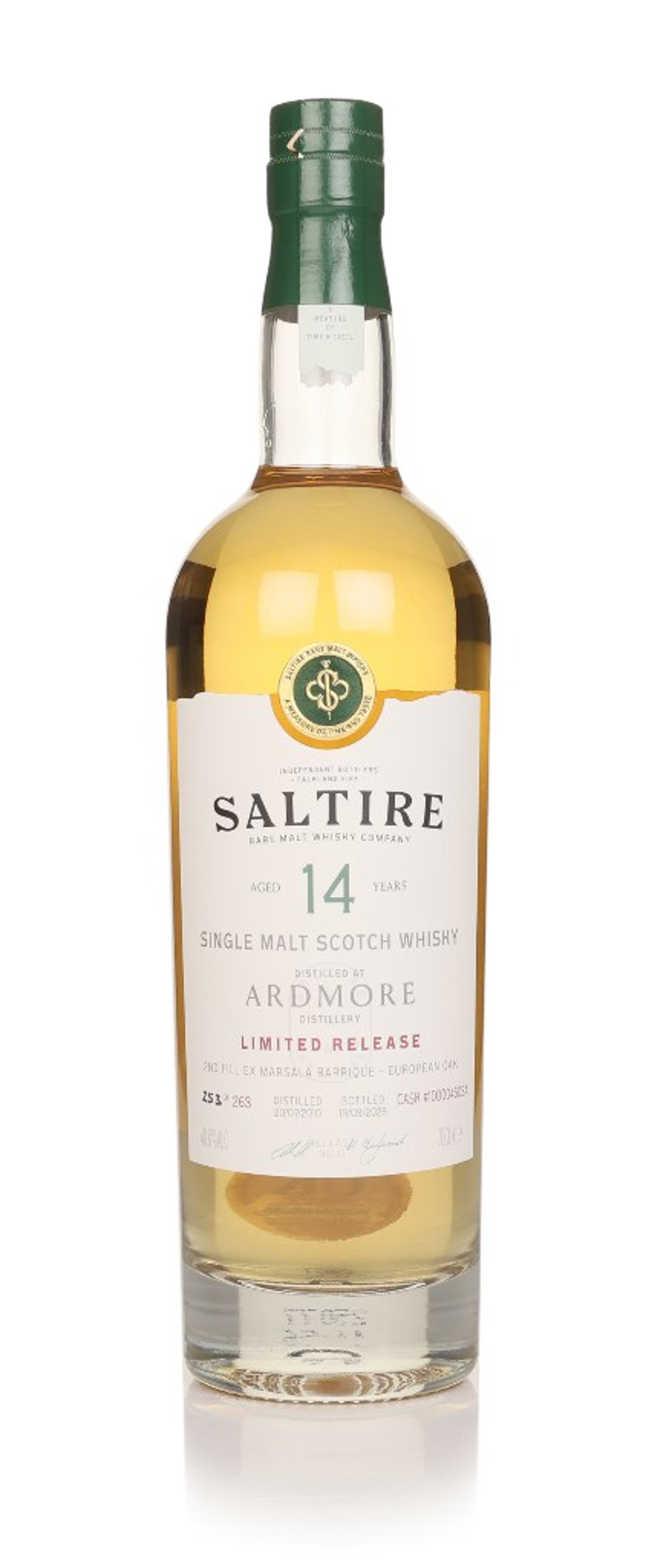 Ardmore 14 Year Old 2010 (cask 100004503A) - (Saltire Rare Malt) 70cl