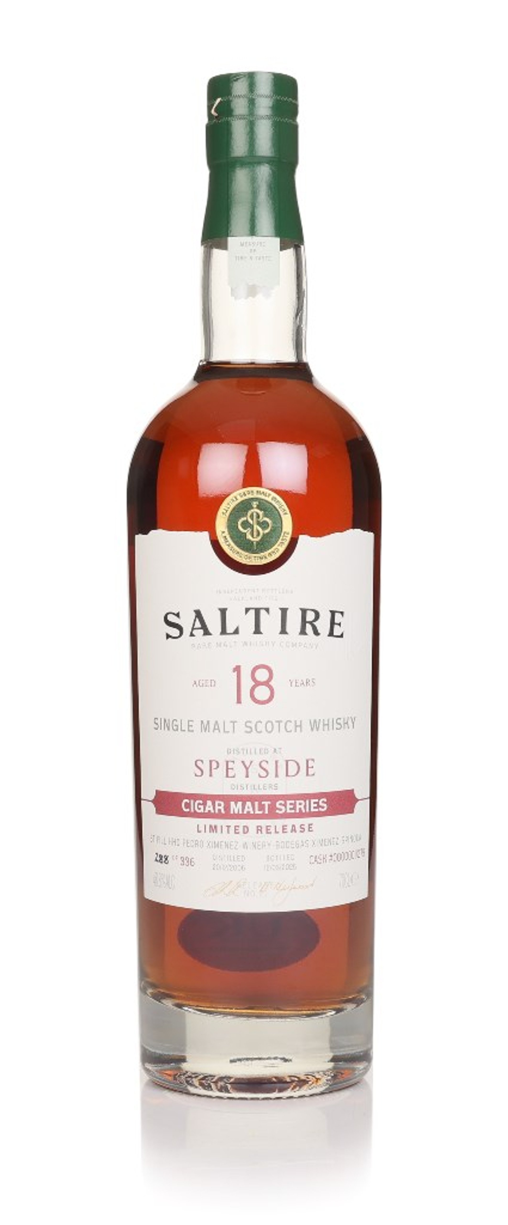 Speyside 18 Year Old 2006 (cask 0000001/279) - Cigar Malt Series (Saltire Rare Malt) 70cl