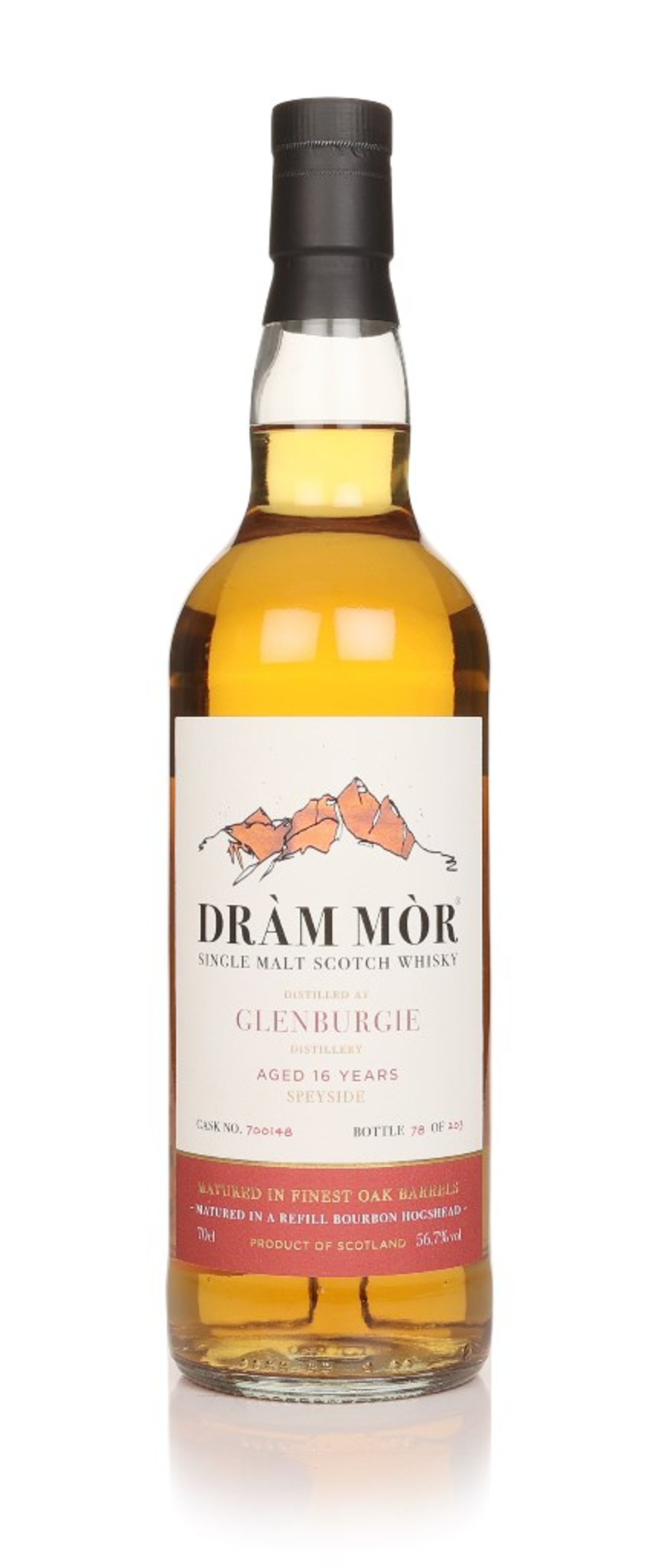 Glenburgie 16 Year Old (cask 700148) - Dràm Mòr 70cl