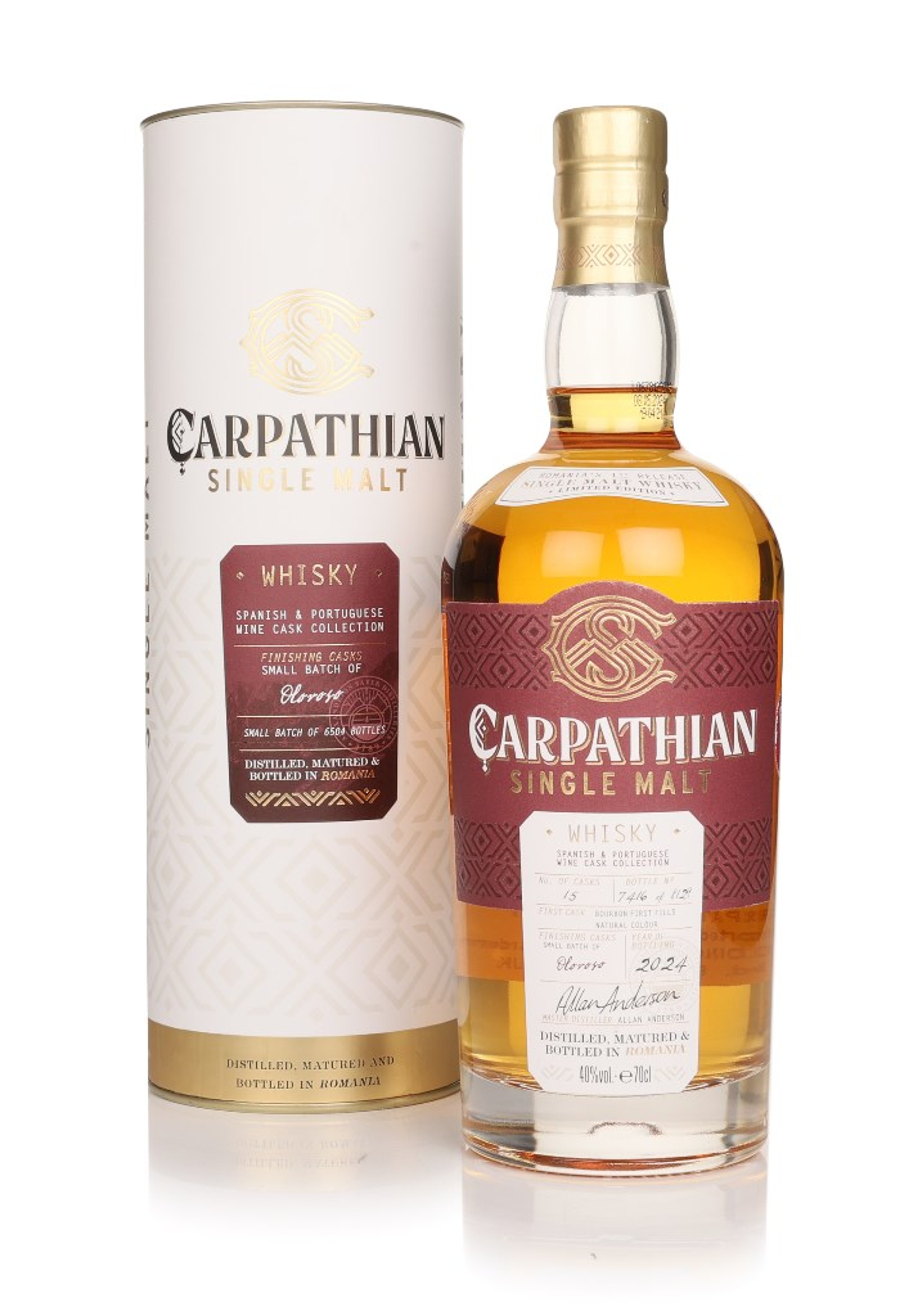 Carpathian Single Malt Oloroso Cask Finish - Spanish & Portuguese Wine Cask Collection 70cl