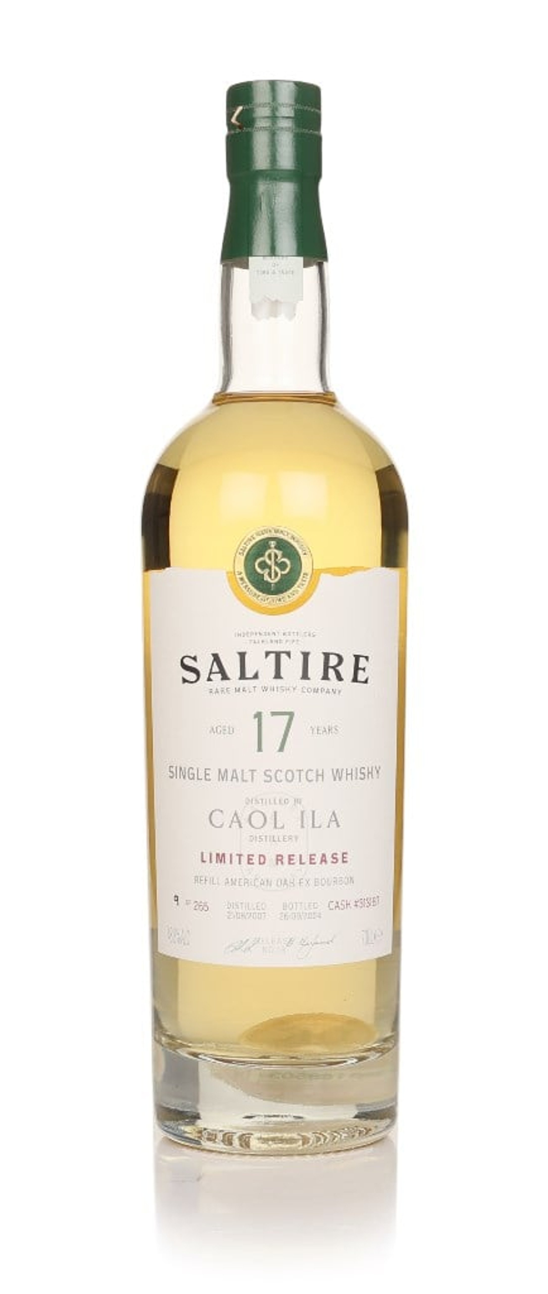 Caol lla 17 Year Old 2007 (cask 313187) - (Saltire Rare Malt) 70cl